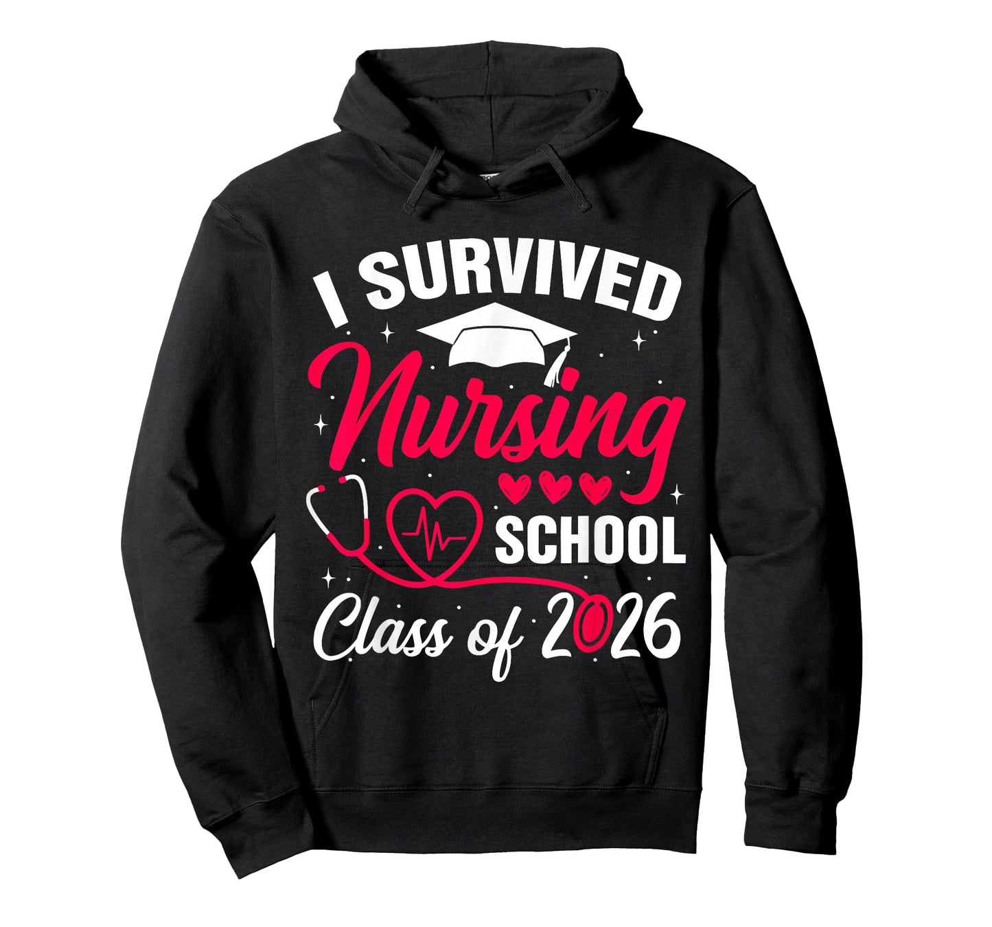 I Survived Nursing School Class of 2026 Nurse School Grad T-Shirt