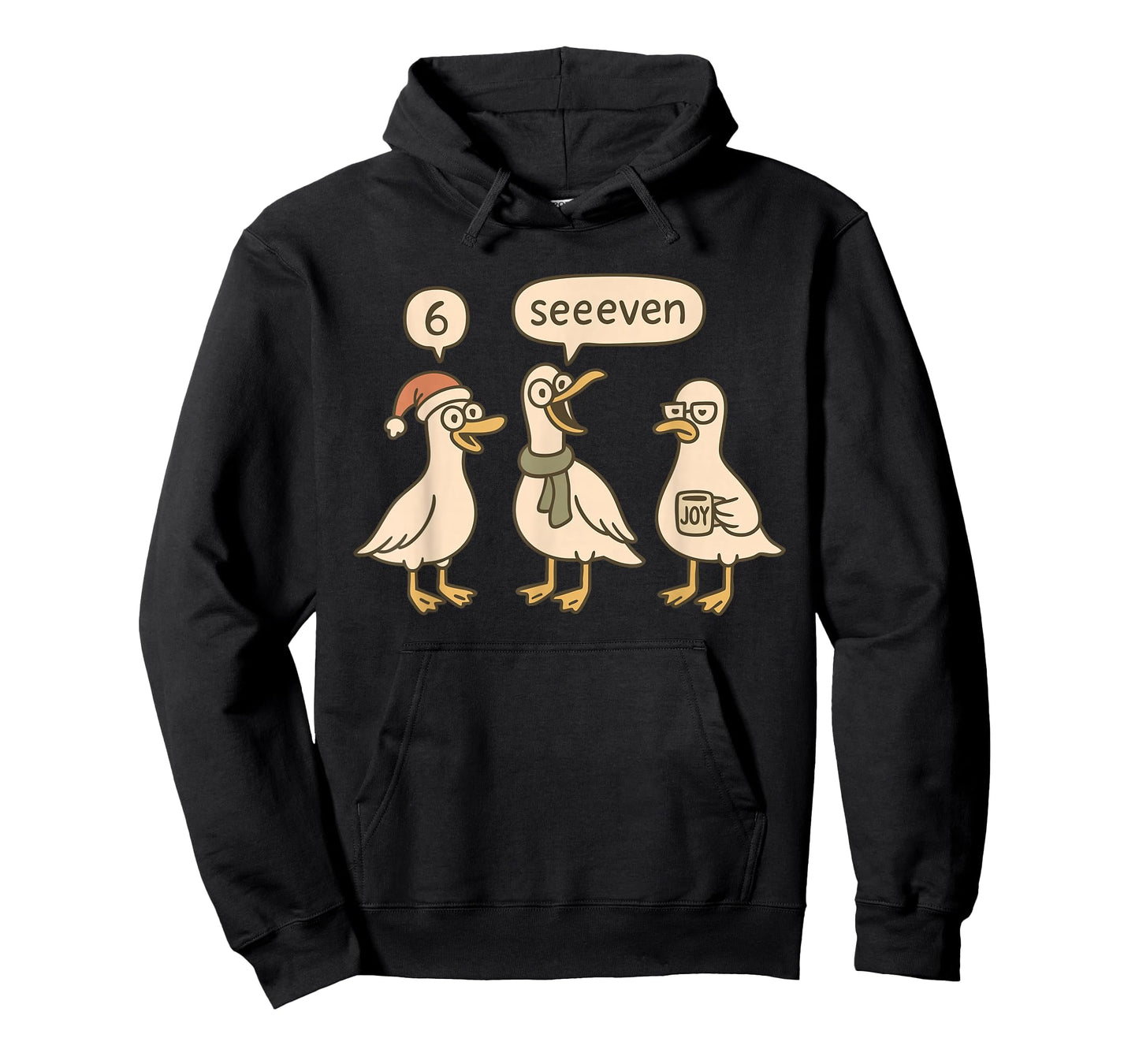 Funny Santa Silly Goose 6 7 Christmas Geese Six Seven Seeven T-Shirt