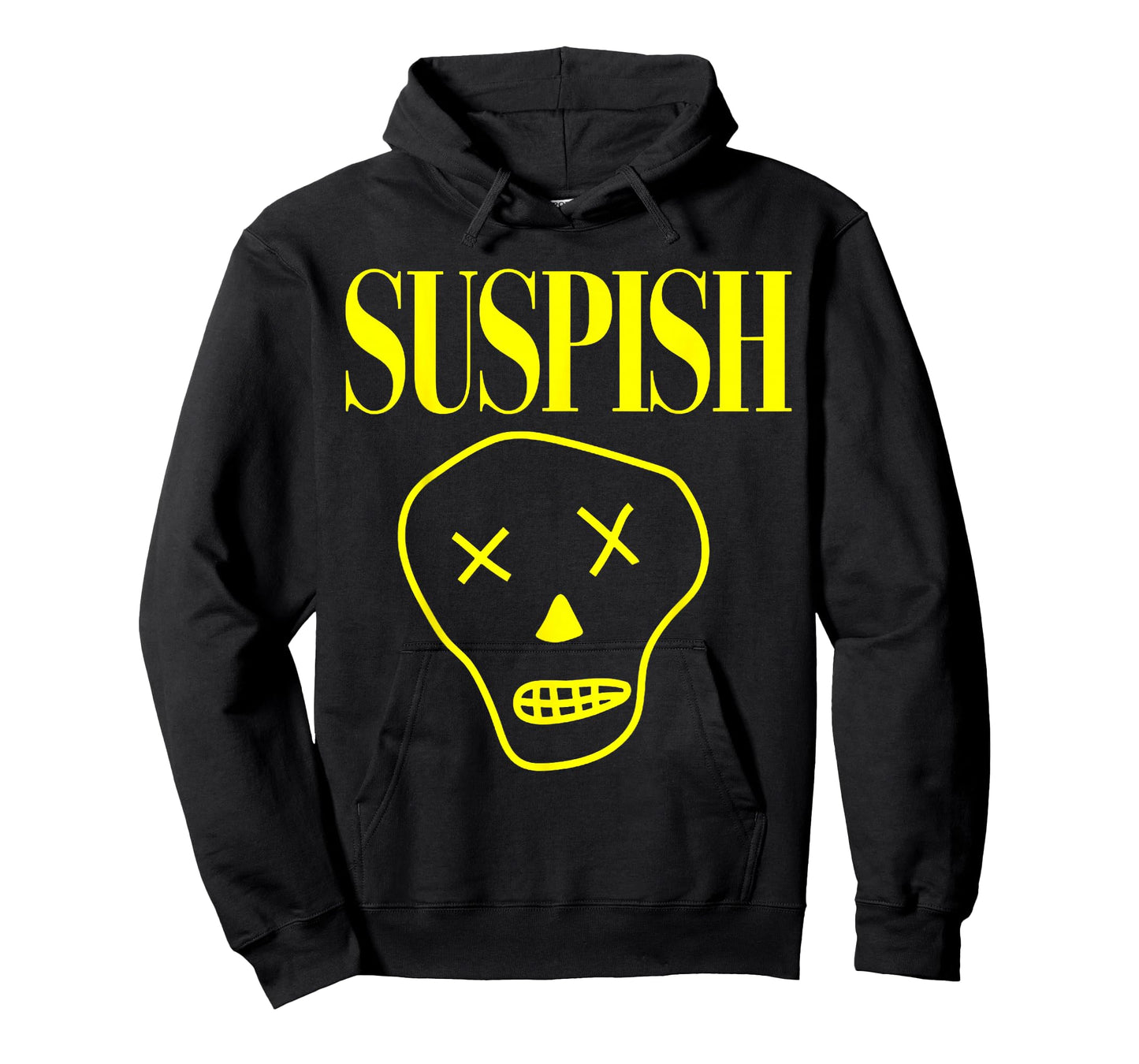 Suspish Skull Design Funny Cartoon Spooky True Crime T-Shirt