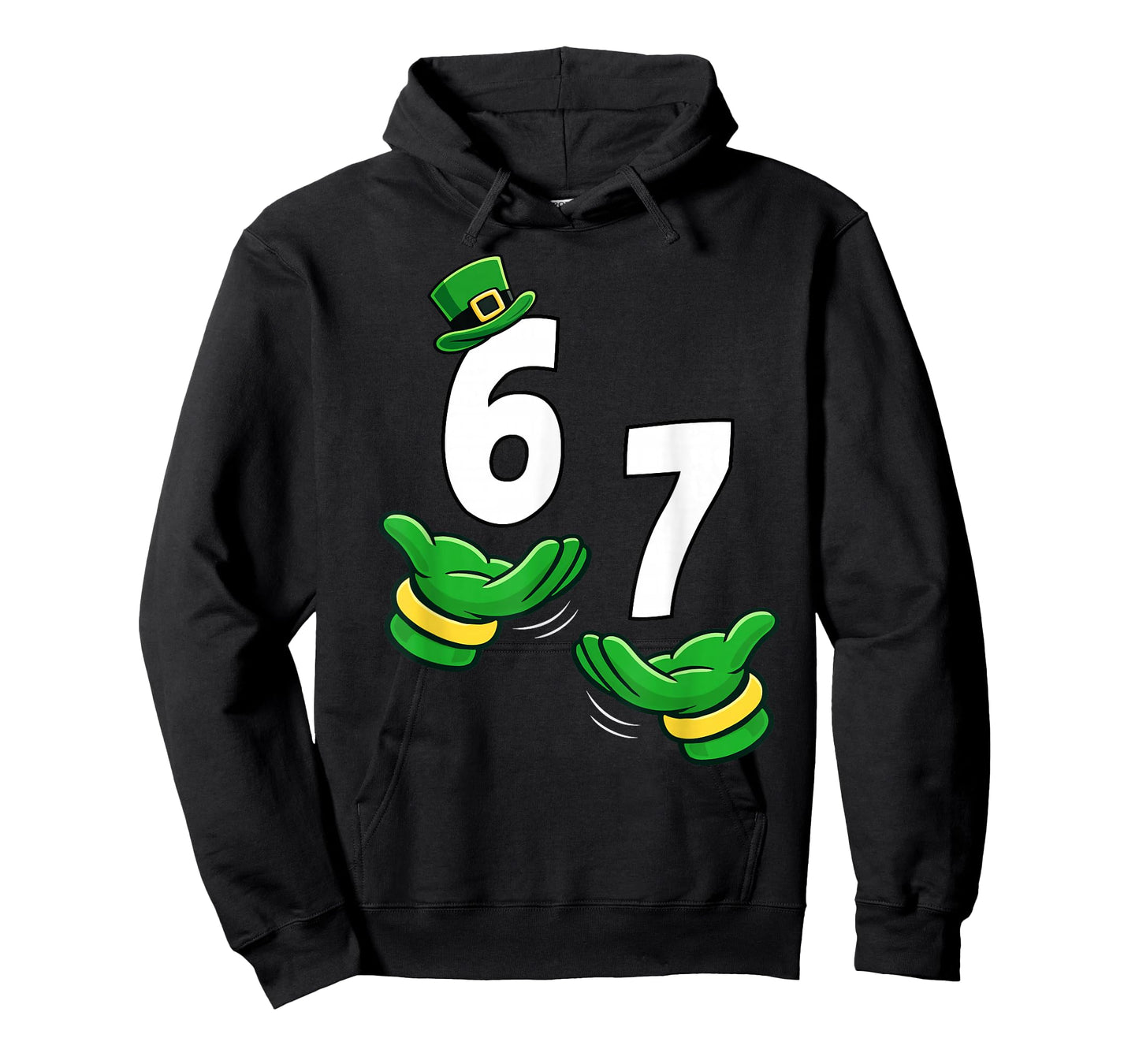 Six Seven 67 St Patricks Day 6 7 Shamrock Boys Kids 6-7 Meme T-Shirt