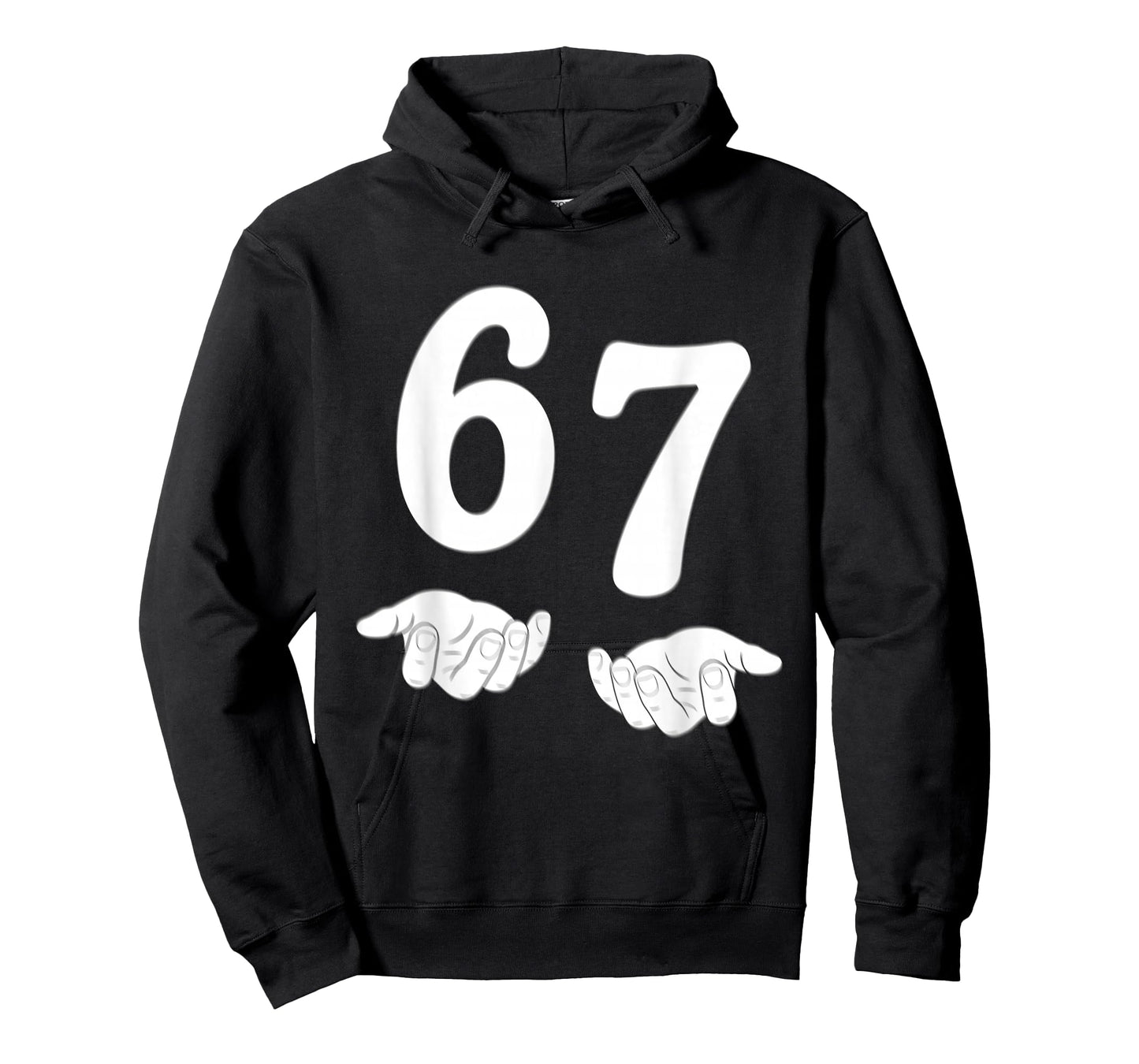 Funny Six Seven 6 7 Meme Gen Alpha Slang 67 Hands Kids T-Shirt