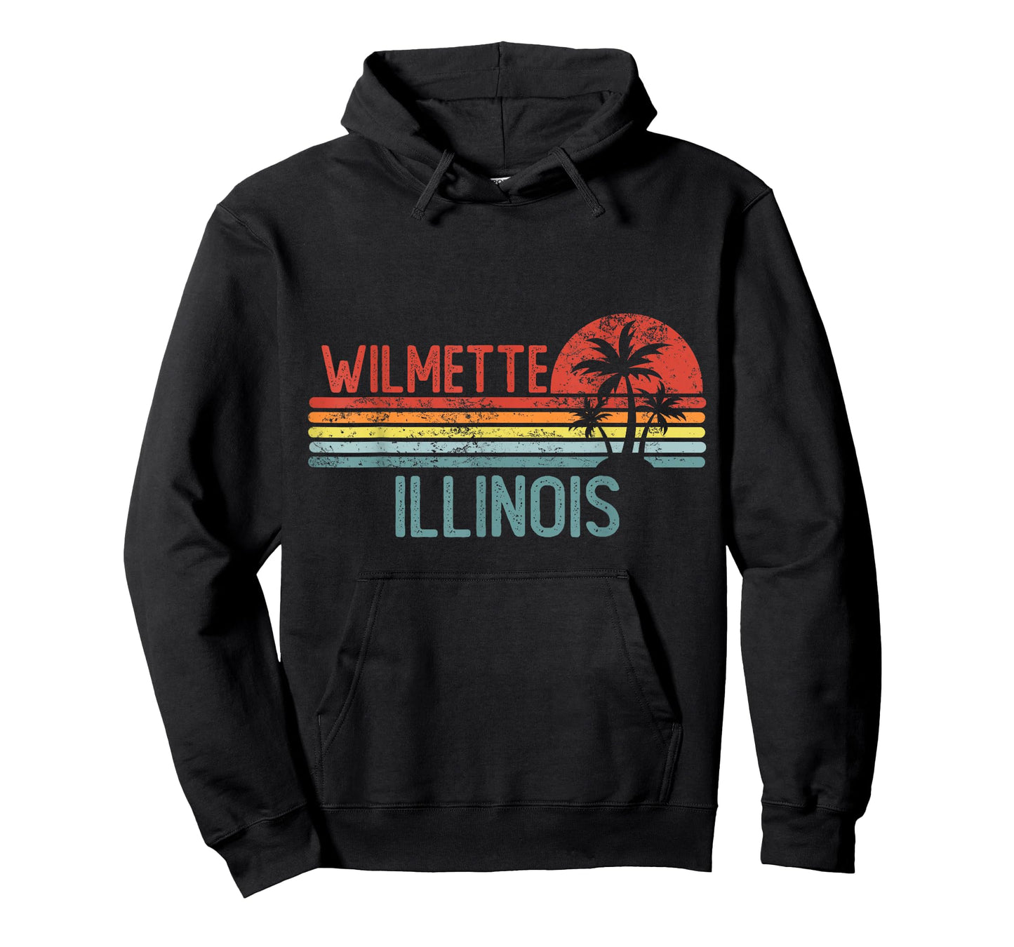 Wilmette Illinois Funny USA City Trip Home Roots T-Shirt