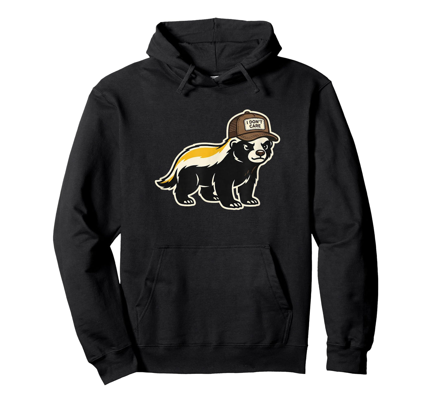 Honey Badger I Don't Care Trucker Funny Animal Art T-Shirt