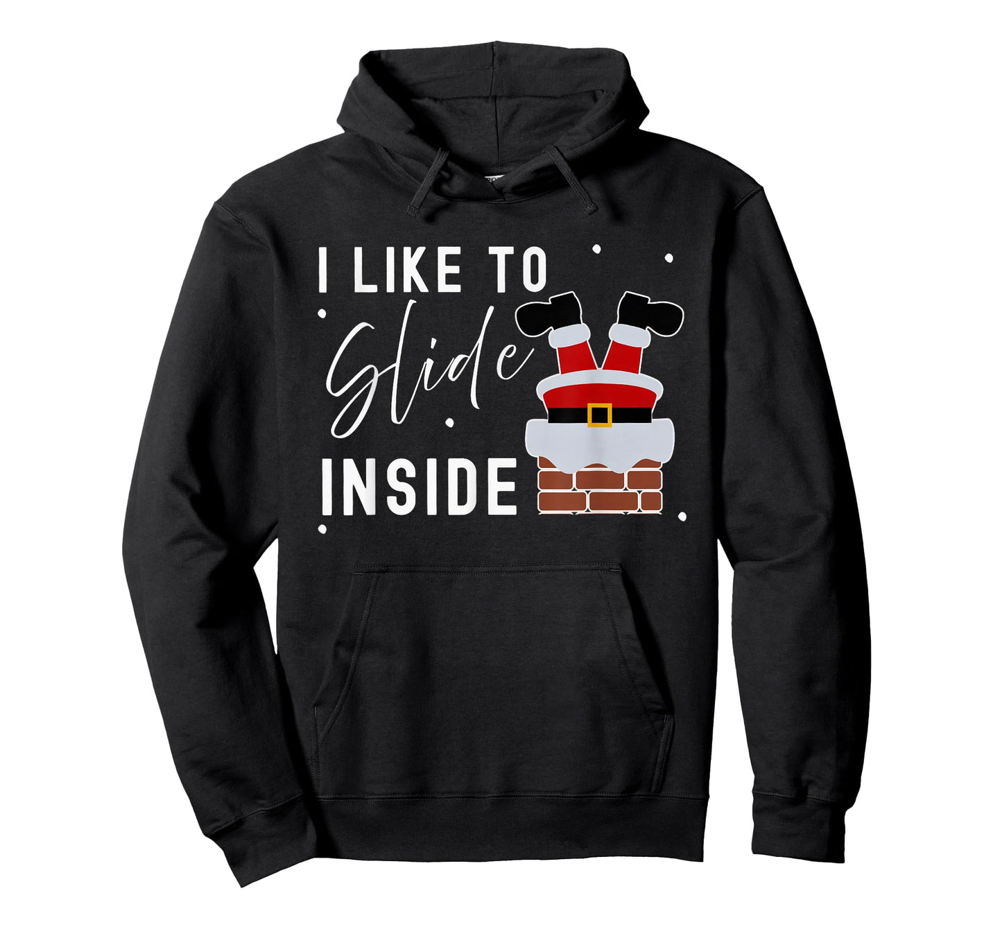 I Like to Slide Inside Funny Xmas Couple Unhinge Pajamas T-Shirt