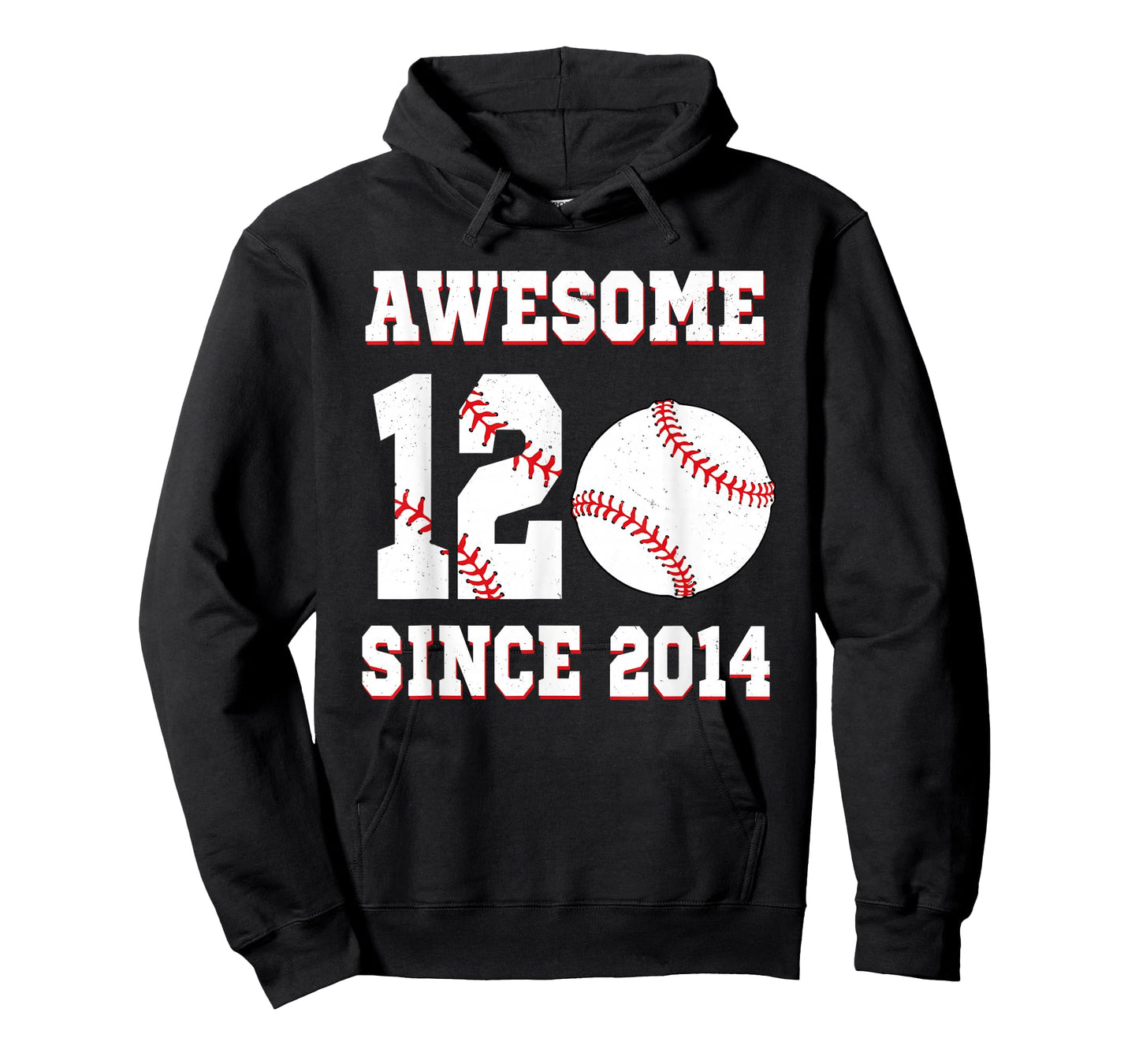 12 Years Old Birthday Baseball Boy Awesome Since 2014 T-Shirt