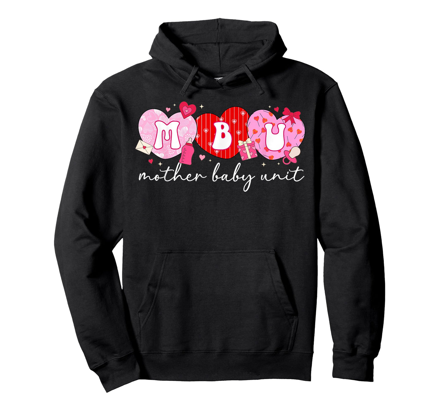 Valentine MBU Valentines Day Mother Baby Unit Nurse Groovy T-Shirt