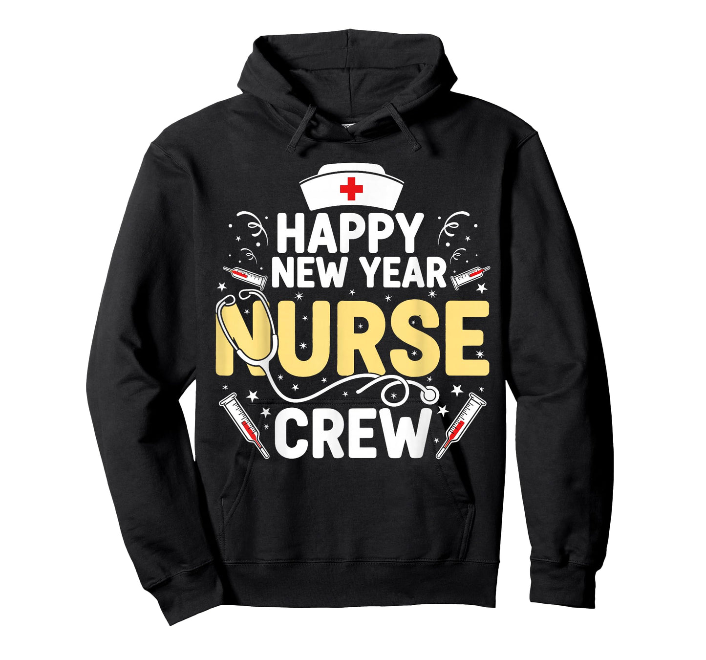 Happy New Year Nurse Shirt, Fireworks Stethoscope NYE 2026 T-Shirt
