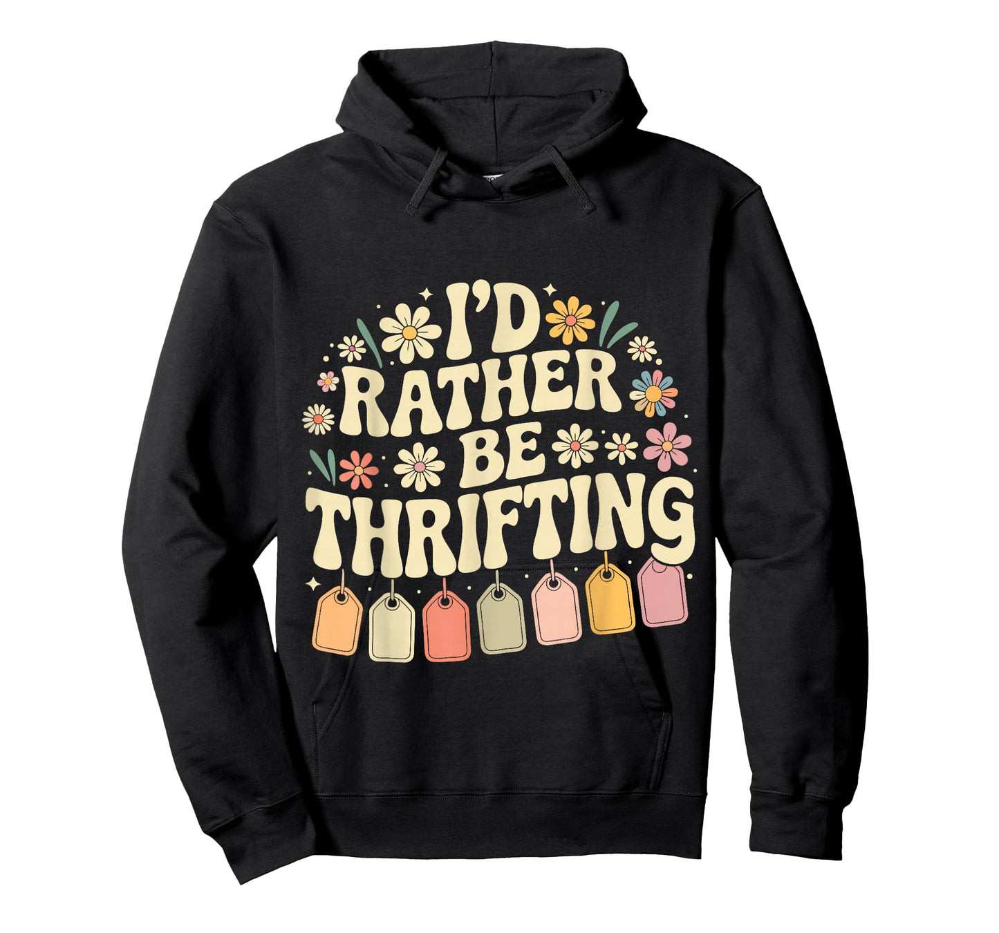 I'd Rather Be Thrifting Vintage Shopping Quote Thrift Lover T-Shirt
