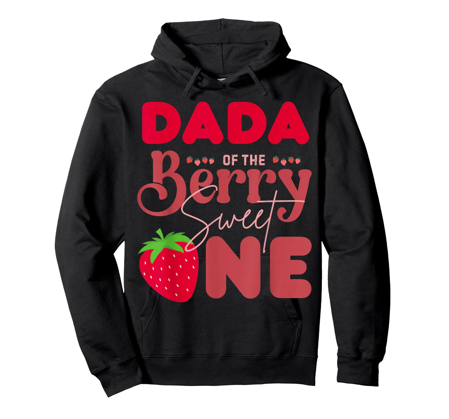 Dada of The Berry Sweet One 1st Birthday Strawberry Dad T-Shirt