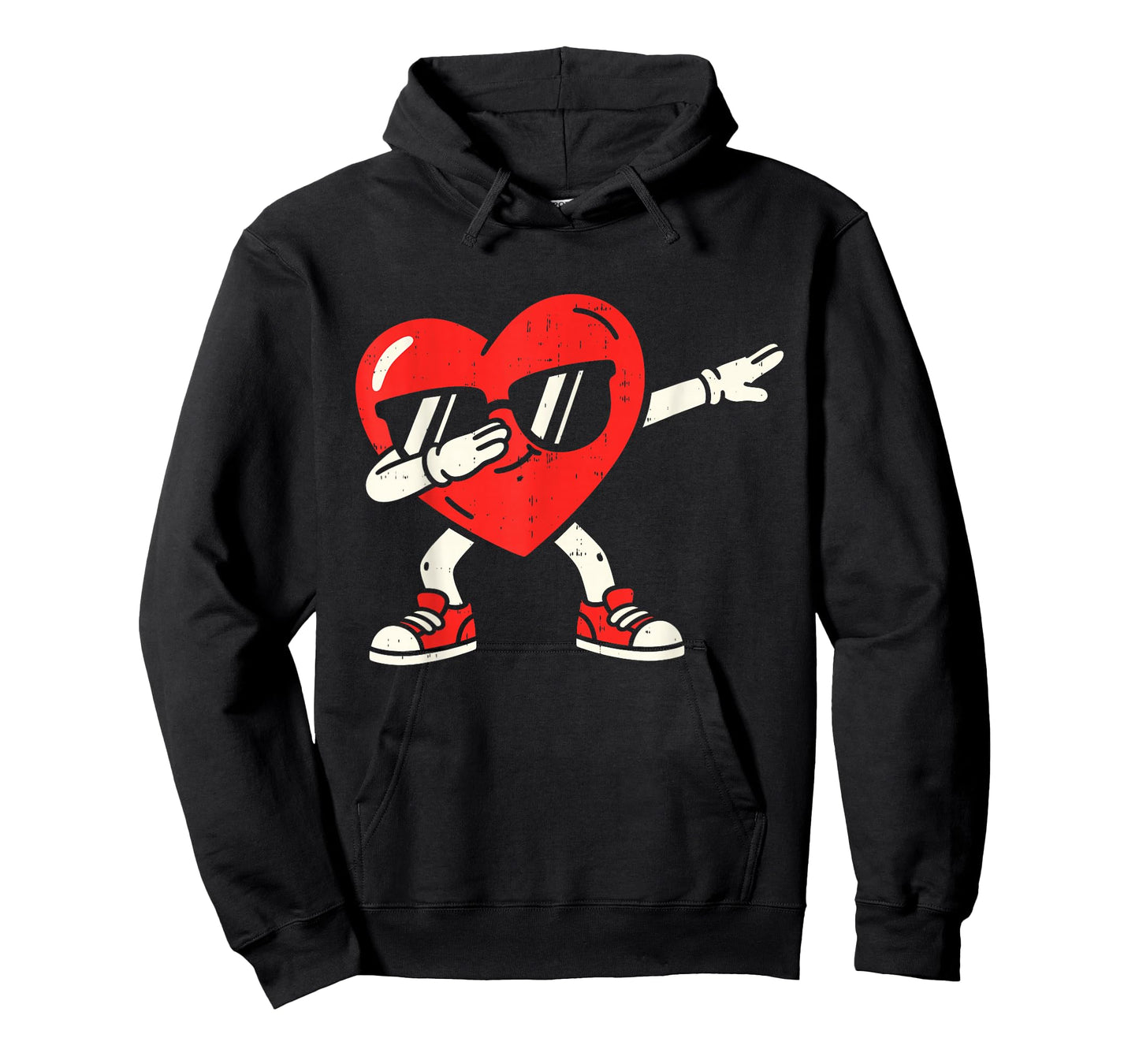 Dabbing Heart Dab Valentines Day for Teens Boys Girls Kids T-Shirt