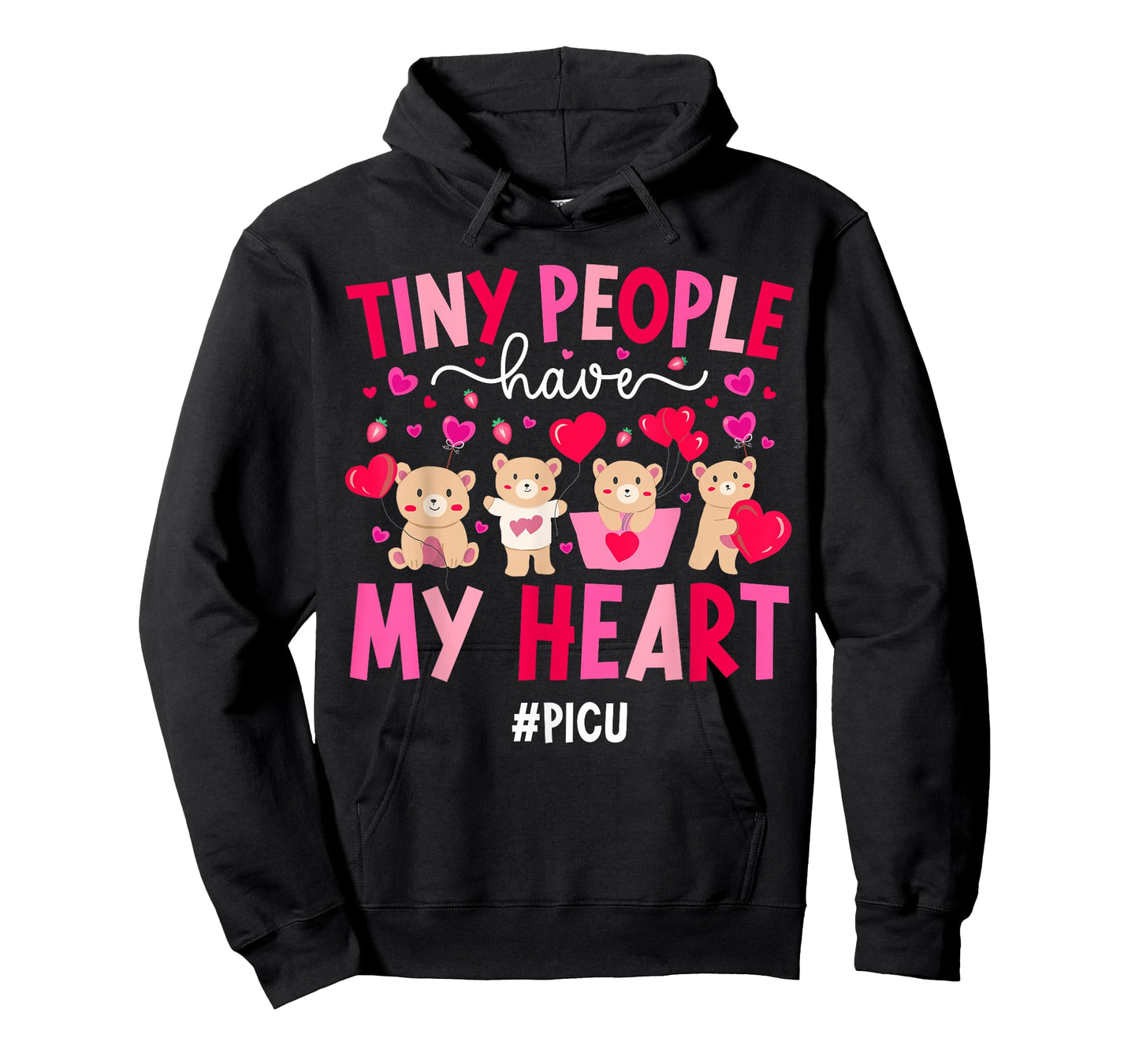 Valentine PICU Nurse Valentines Day Pediatric ICU Nurse T-Shirt