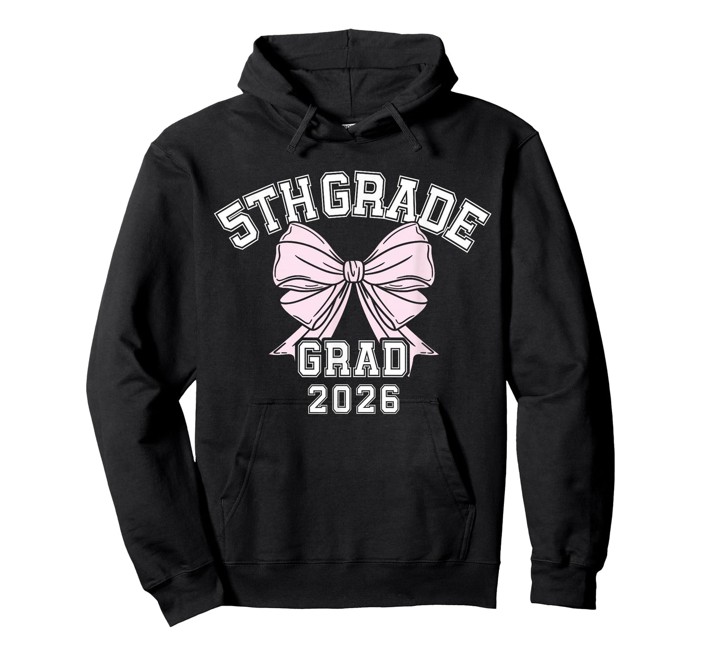 Fifth 5th Grade Grad 2026 Bow Elementary School Graduate T-Shirt