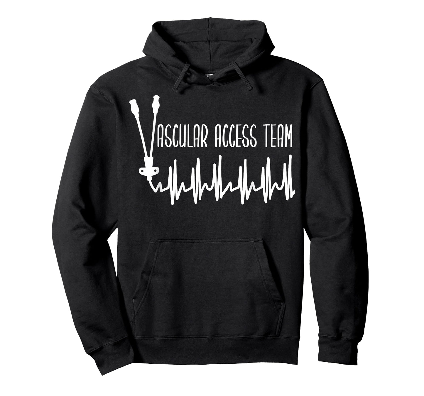 Retro Heartbeat Vascular Access Team PICC Nurse IV Therapy T-Shirt