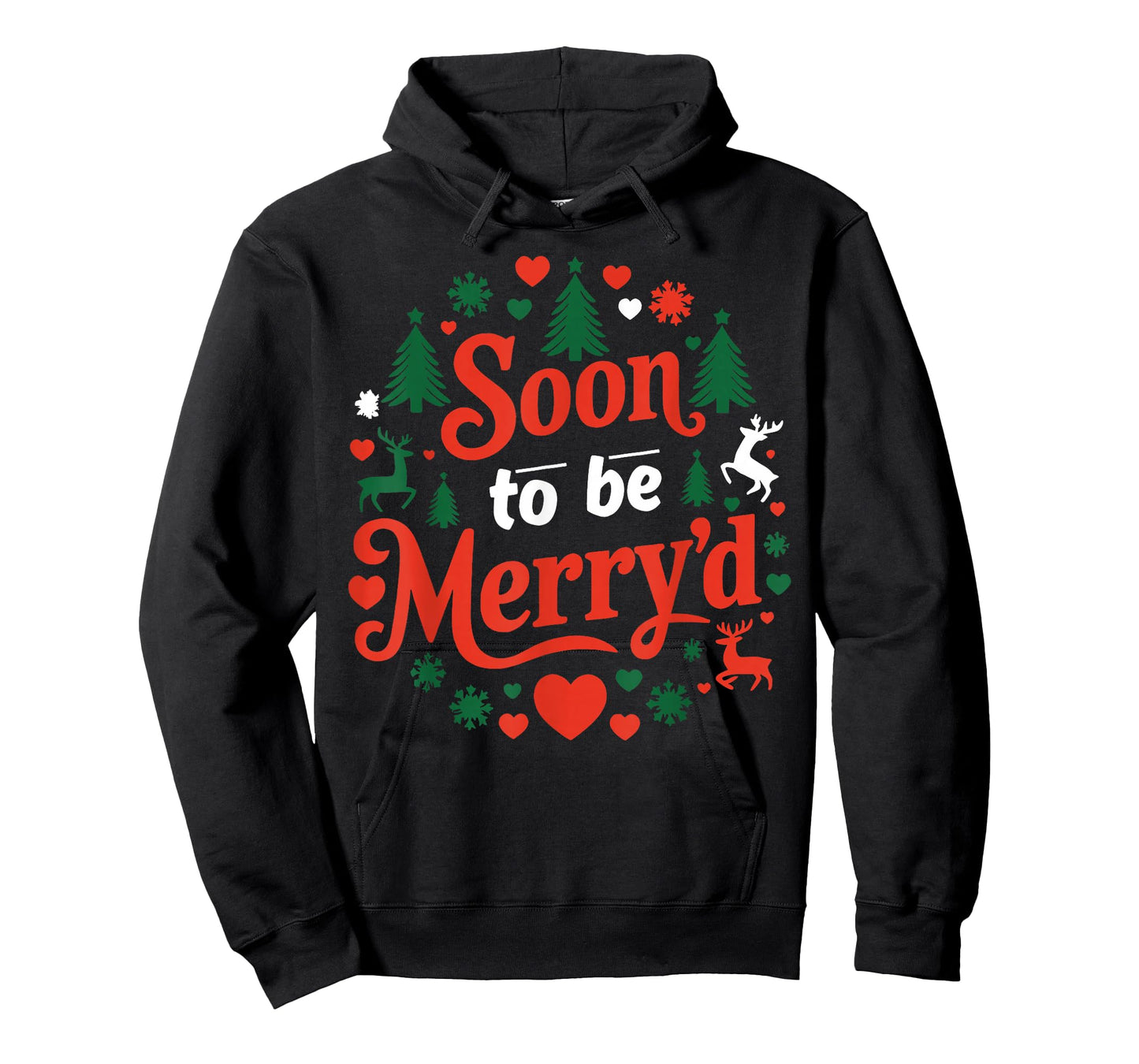 Soon to Be Merry'd Christmas Engaged Matching Couple T-Shirt