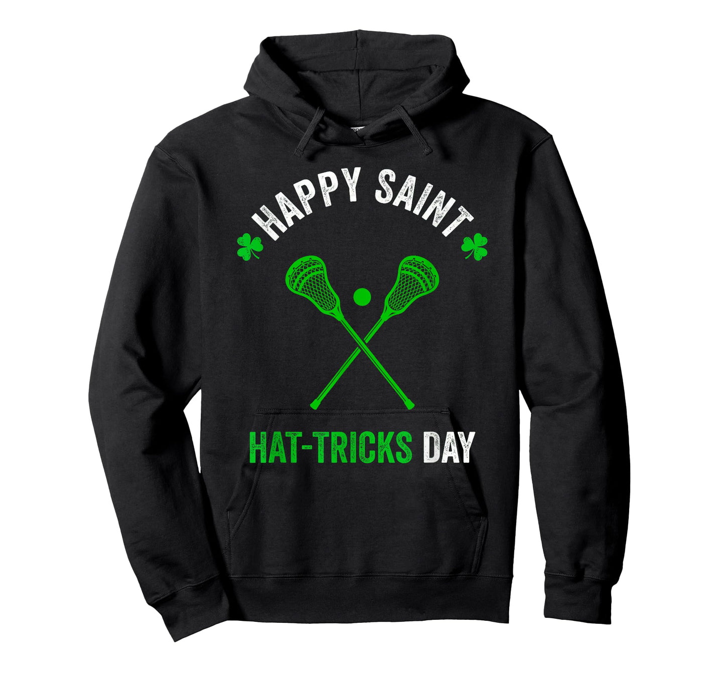 Lacrosse St Patricks Day Boys Men Shamrock Lacrosse T-Shirt