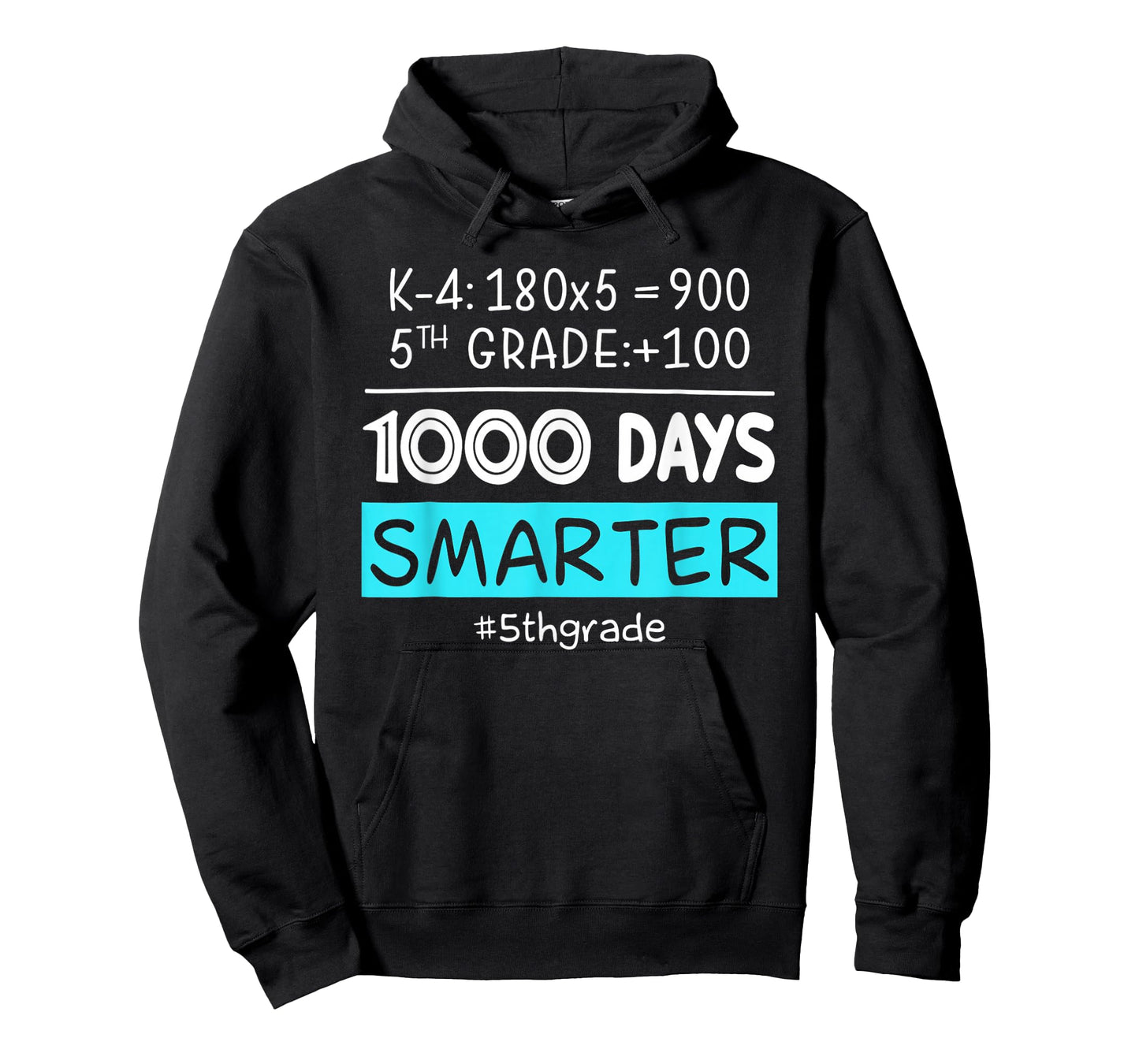 Fifth Grade Teacher 1000 Days Smarter 100th Days of School T-Shirt