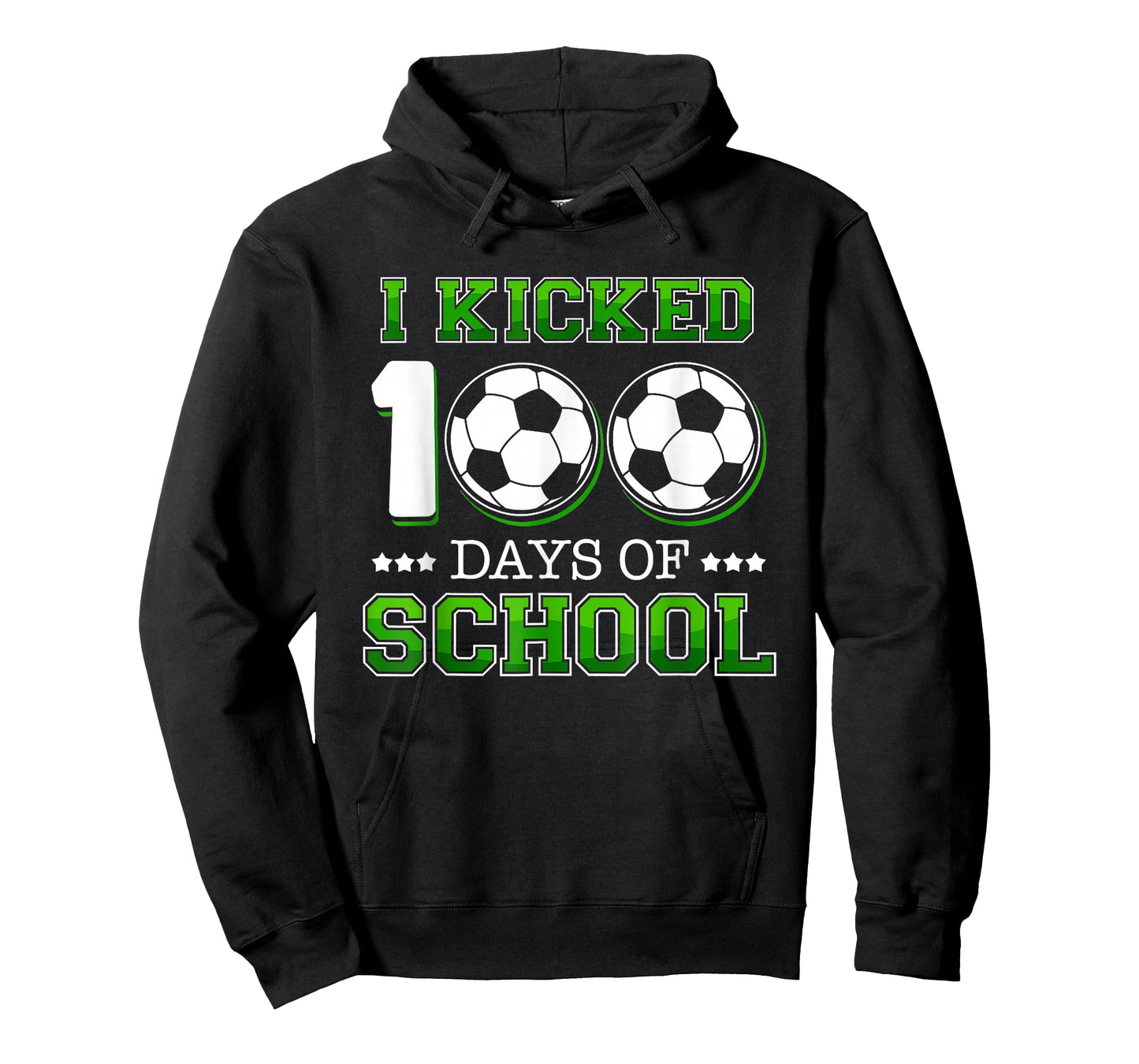 I Kicked 100 Days of School Soccer Sport Boys Kids 100th Day T-Shirt