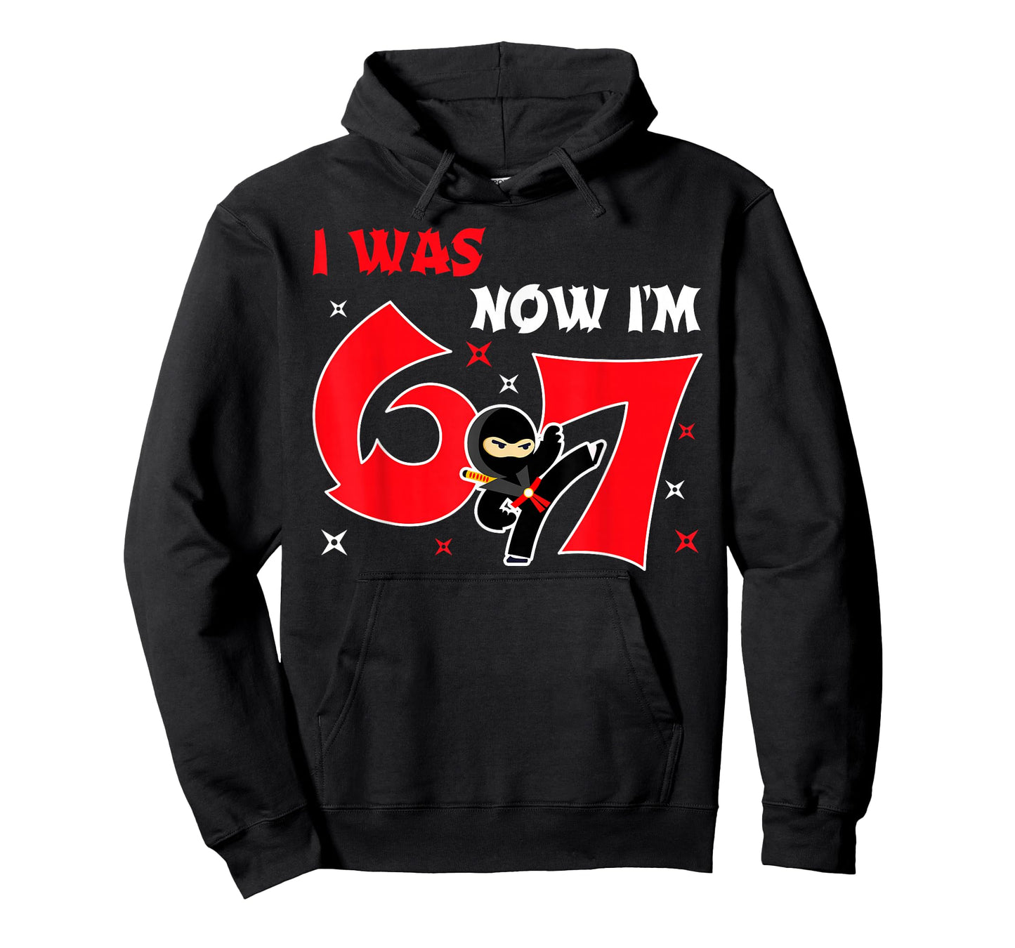 I was 6 Now I'm 7 7th Birthday Boy Kids Ninja Birthday Party T-Shirt