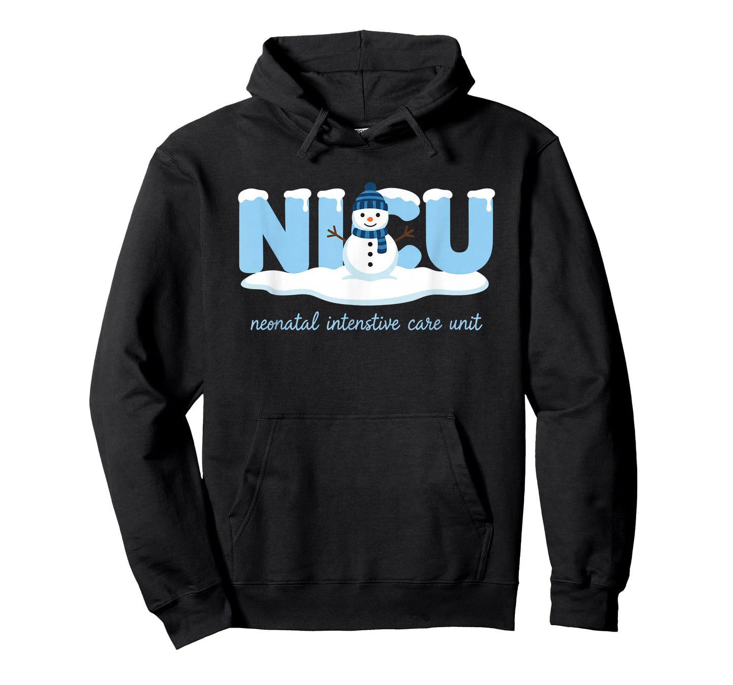 Nurse NICU Nurse Neonatal Intensive Care Unit Winter Snowman T-Shirt