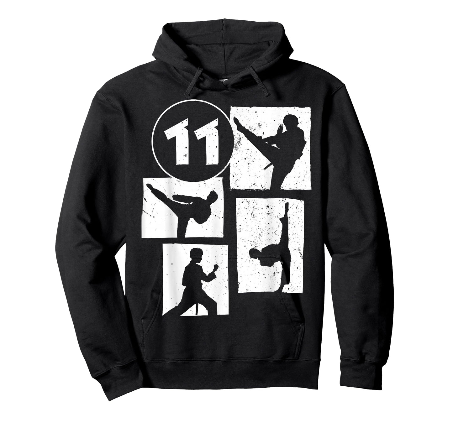 11th Birthday Karate Taekwondo 11 Years Old Boy Martial Arts T-Shirt