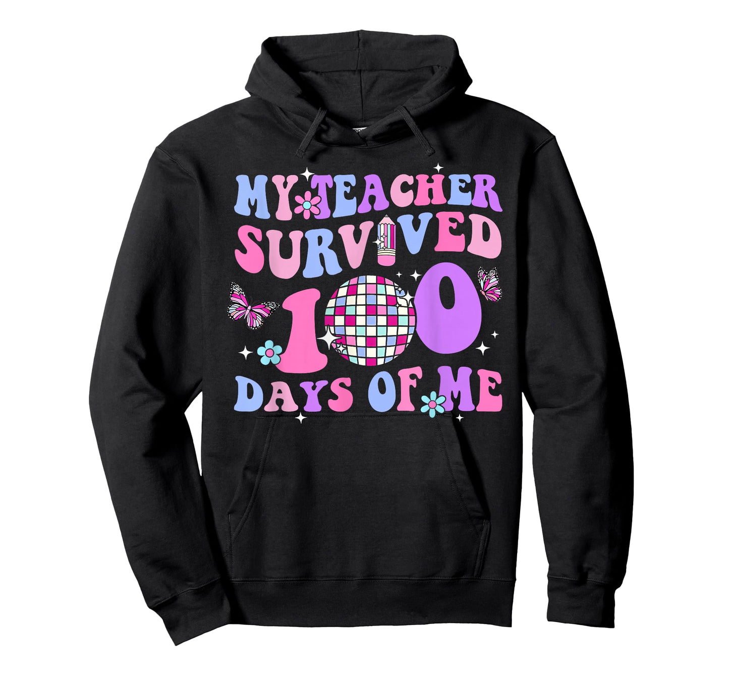 Funny School My Teachers Survived 100 Days of Me Student Kid T-Shirt