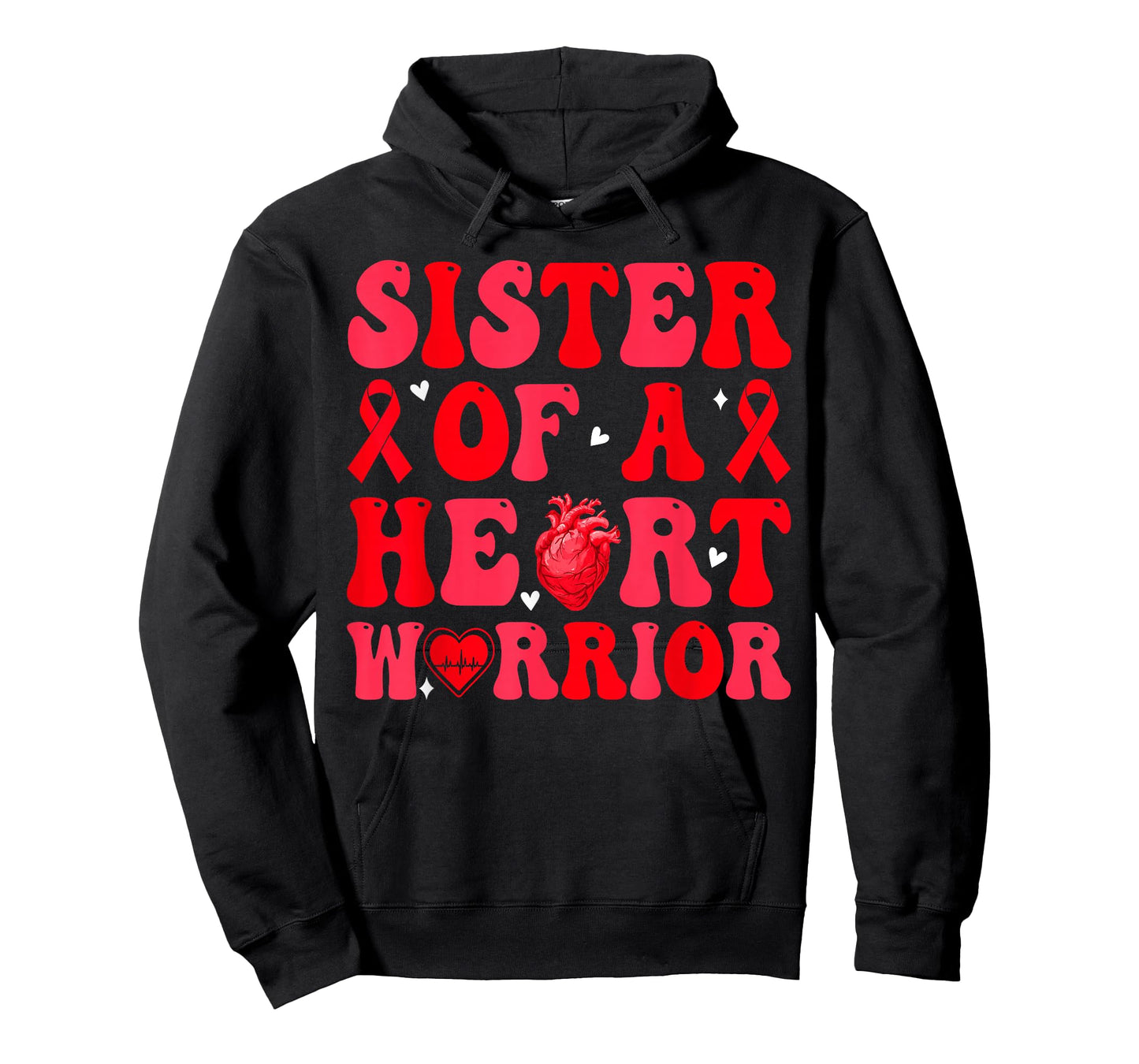 Sister of A Heart Warrior Heart Disease Awareness Mom Mother T-Shirt