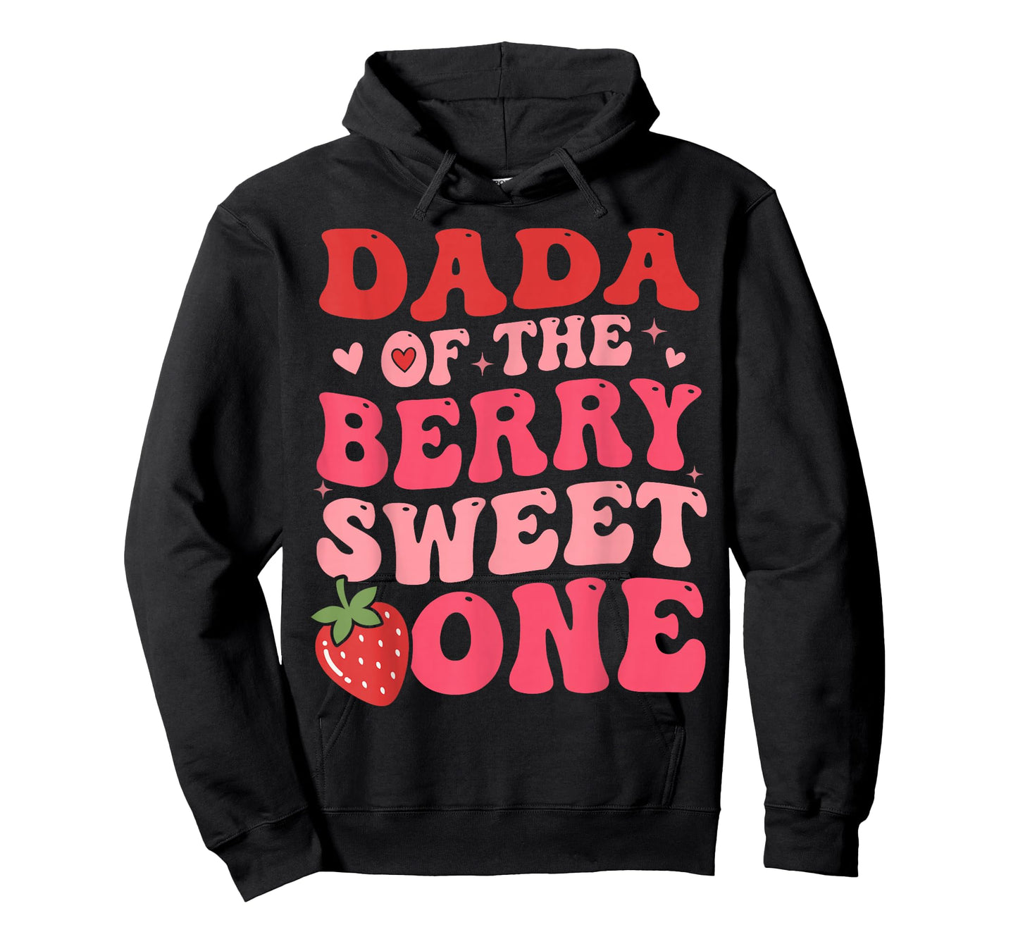 Cute Dada of The Berry Sweet One Strawberry First Birthday T-Shirt