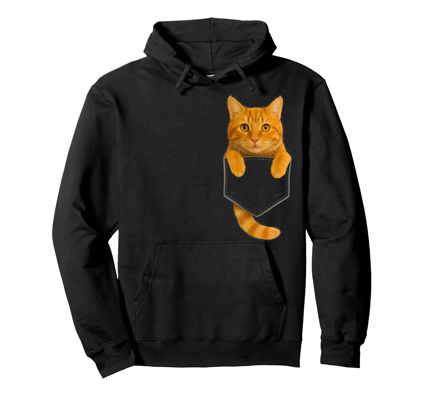 Cute Tabby Cat Pocket Funny Gifts Cat Mom Cat Dad Cat Lover T-Shirt