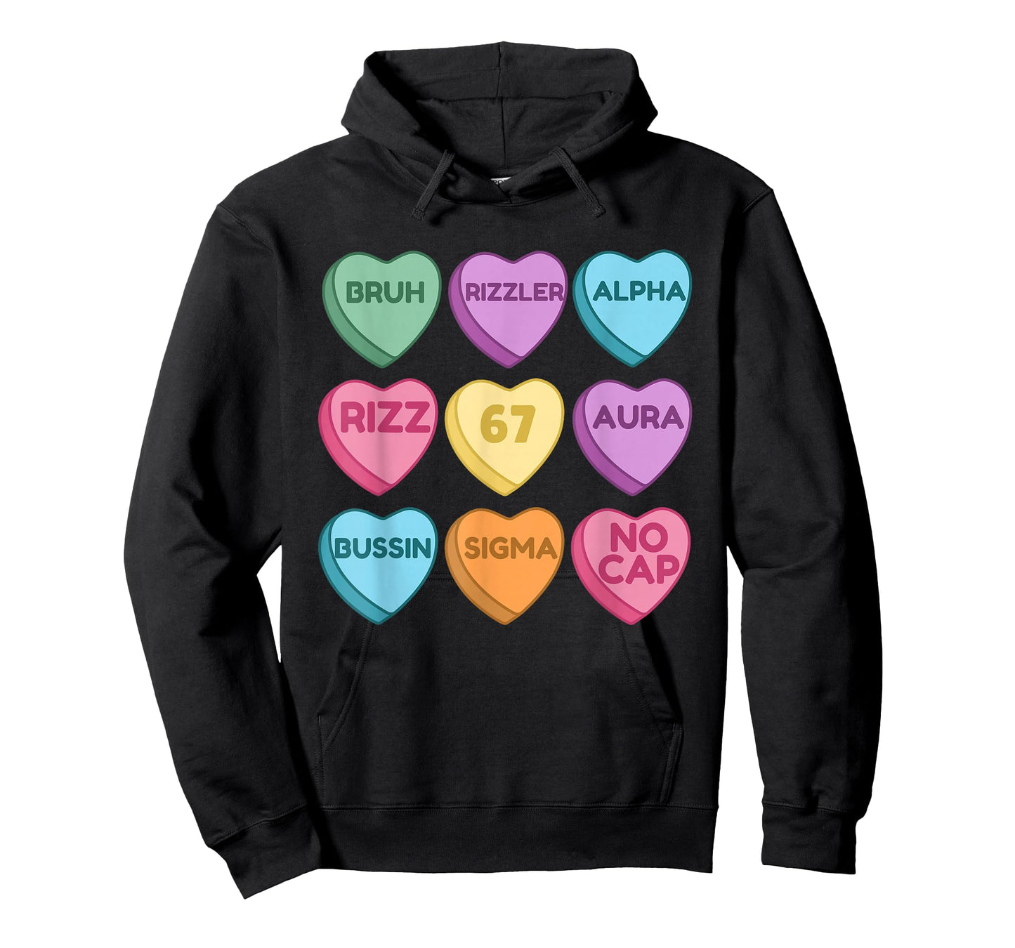 Kids Funny Valentine's - Funny 67 Valentine's Rizz, No Cap T-Shirt