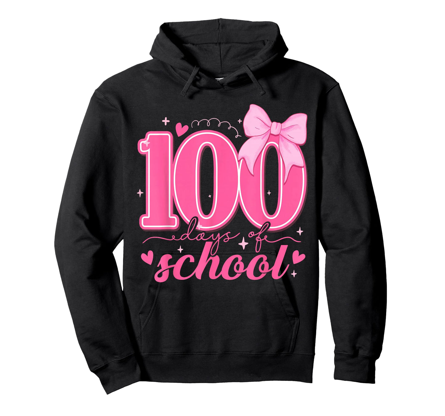100 Days of School Bow 100th Day of School Teachers Girls T-Shirt