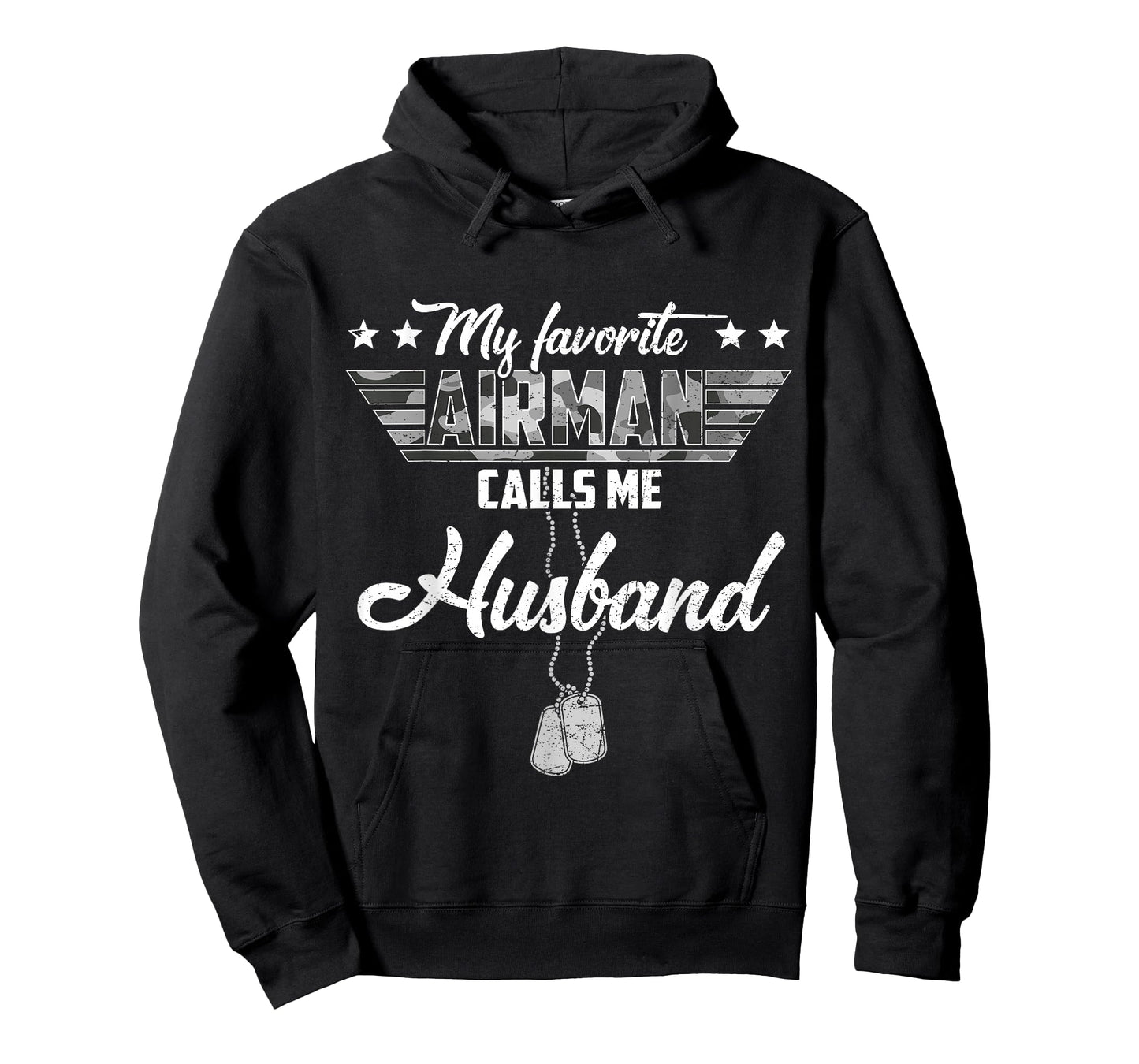 My Favorite Airman Calls Me Husband Camouflage US Air Force T-Shirt