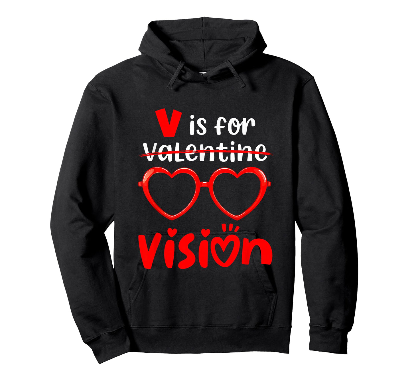 V is for Vision Optometry Ophthalmologist Valentine T-Shirt