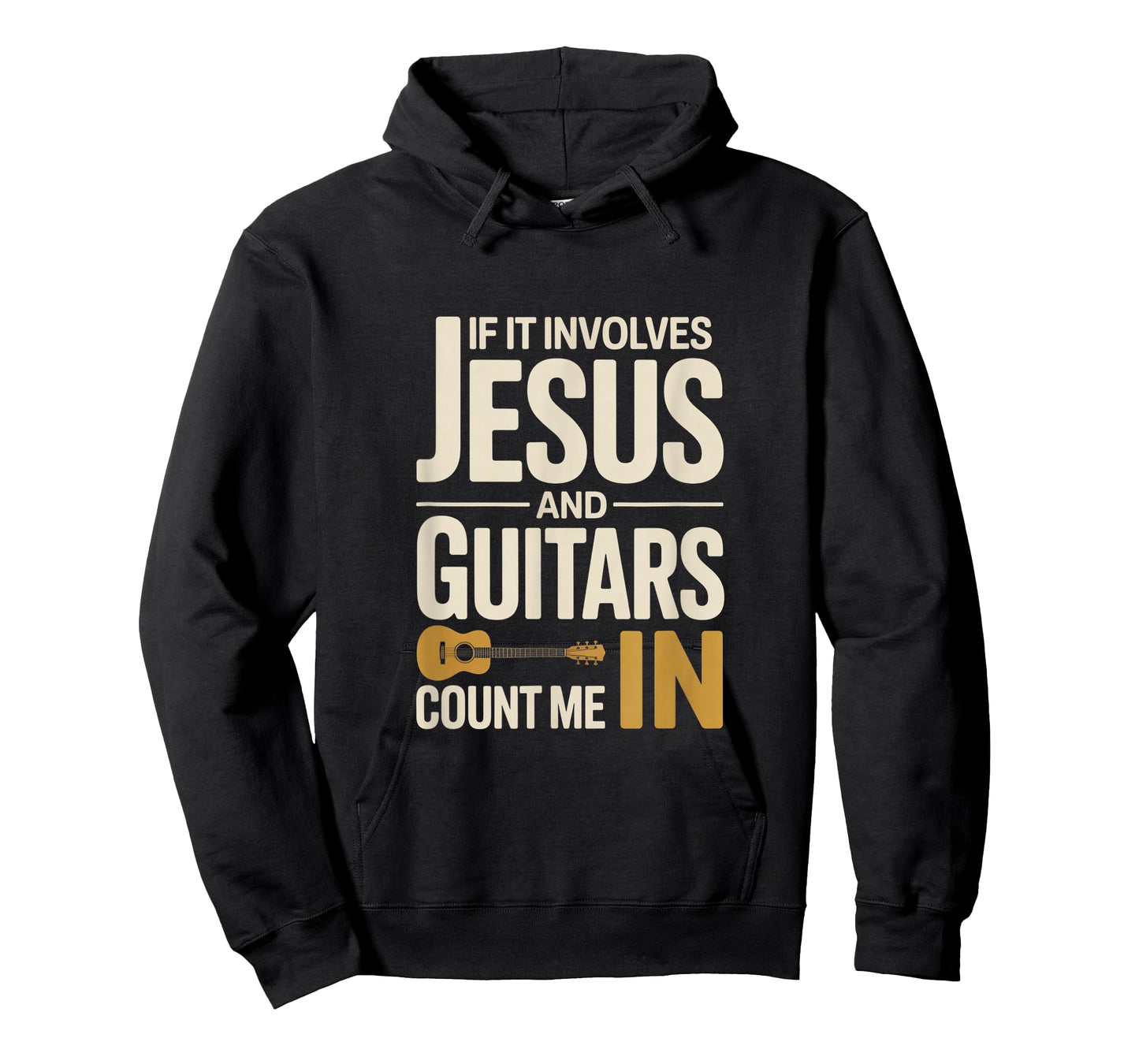If It Involves Jesus and Guitars Count Me in Guitarist Gifts T-Shirt