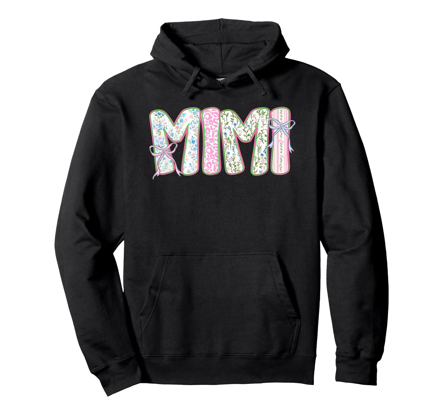 Mimi Floral Coquette Bow Mother's Day Cute Women Grandma T-Shirt