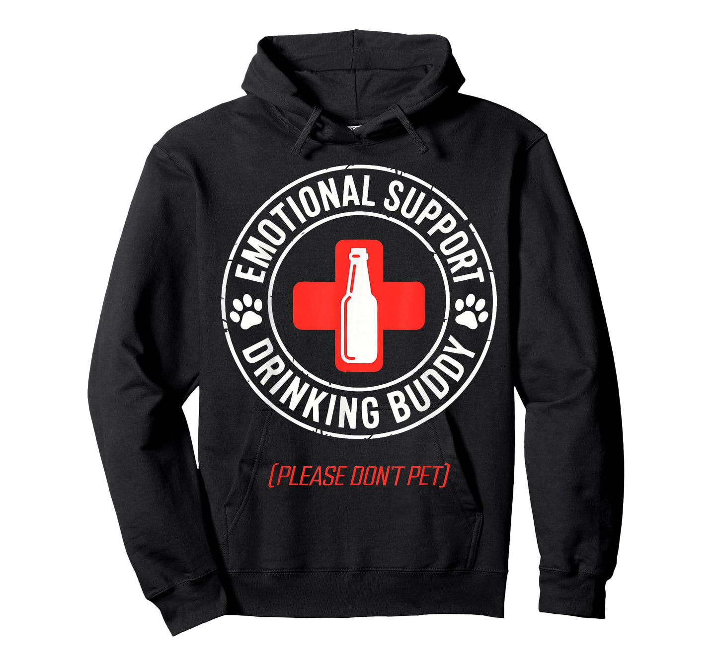 Emotional Support Drinking Buddy Adult Funny Drinking T-Shirt