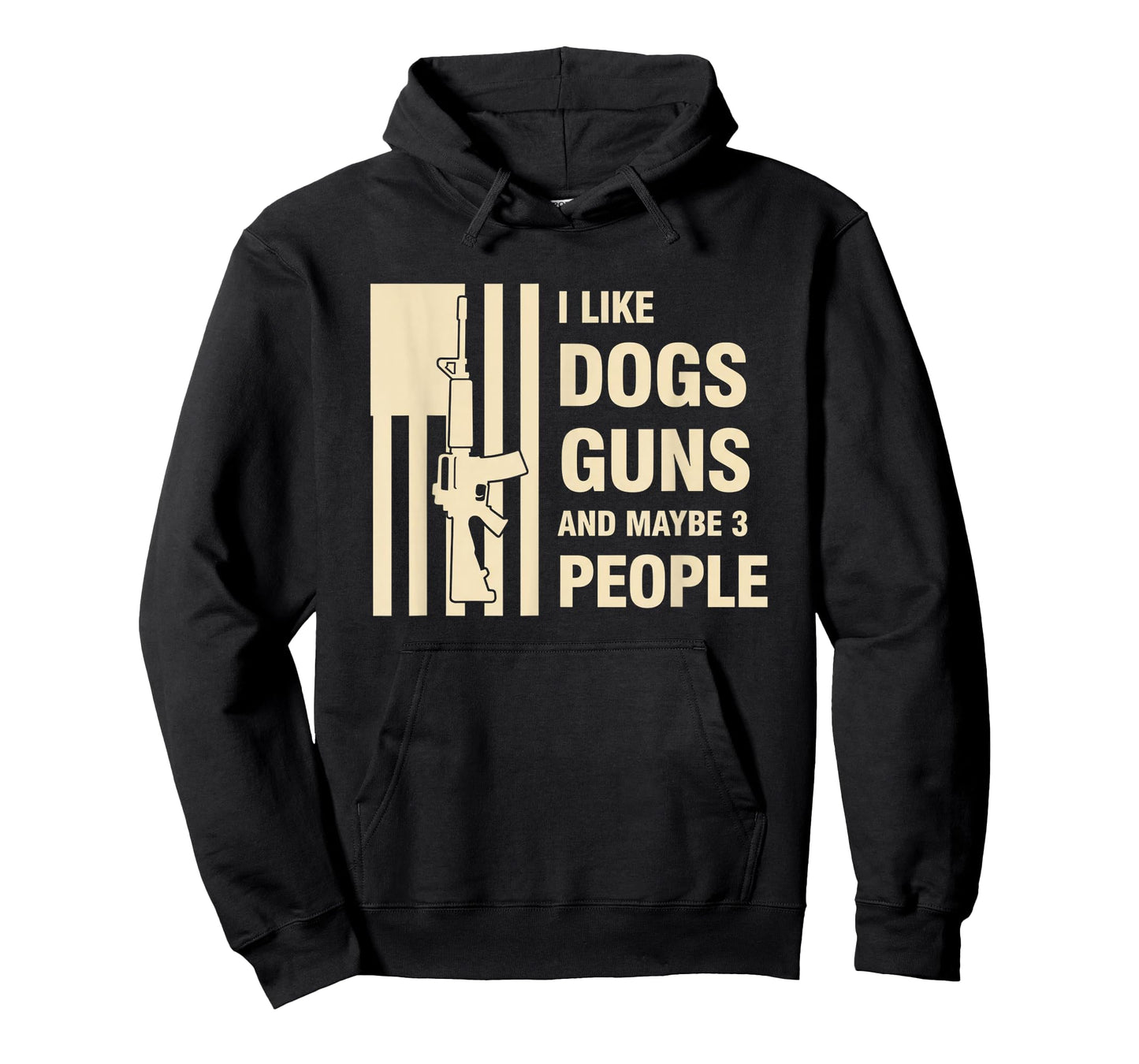 Dog Lover I Like Dogs, Guns and Maybe 3 People T-Shirt
