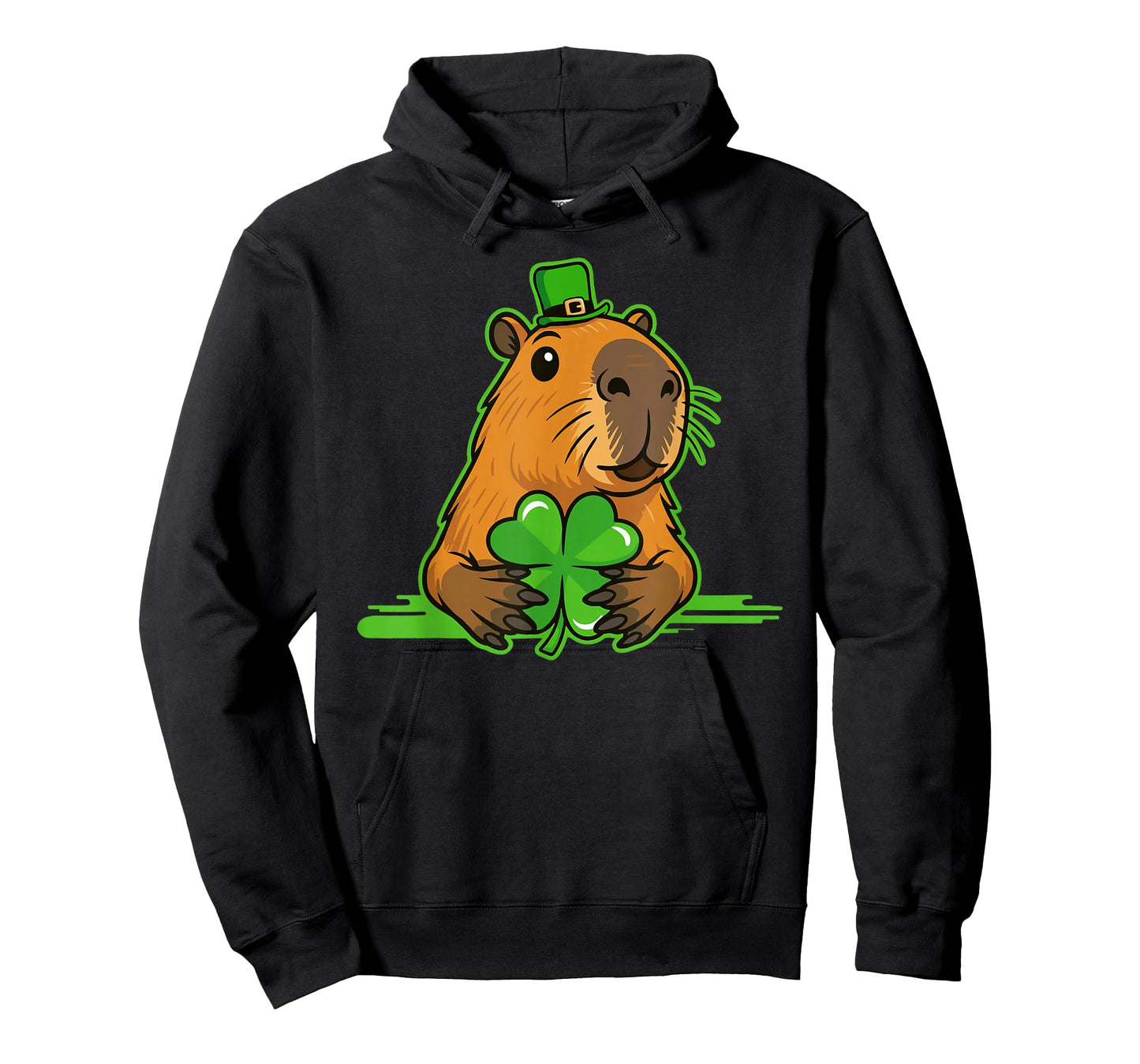 Capybara St Patty's Shamrock Luck Funny St Patrick's Day T-Shirt