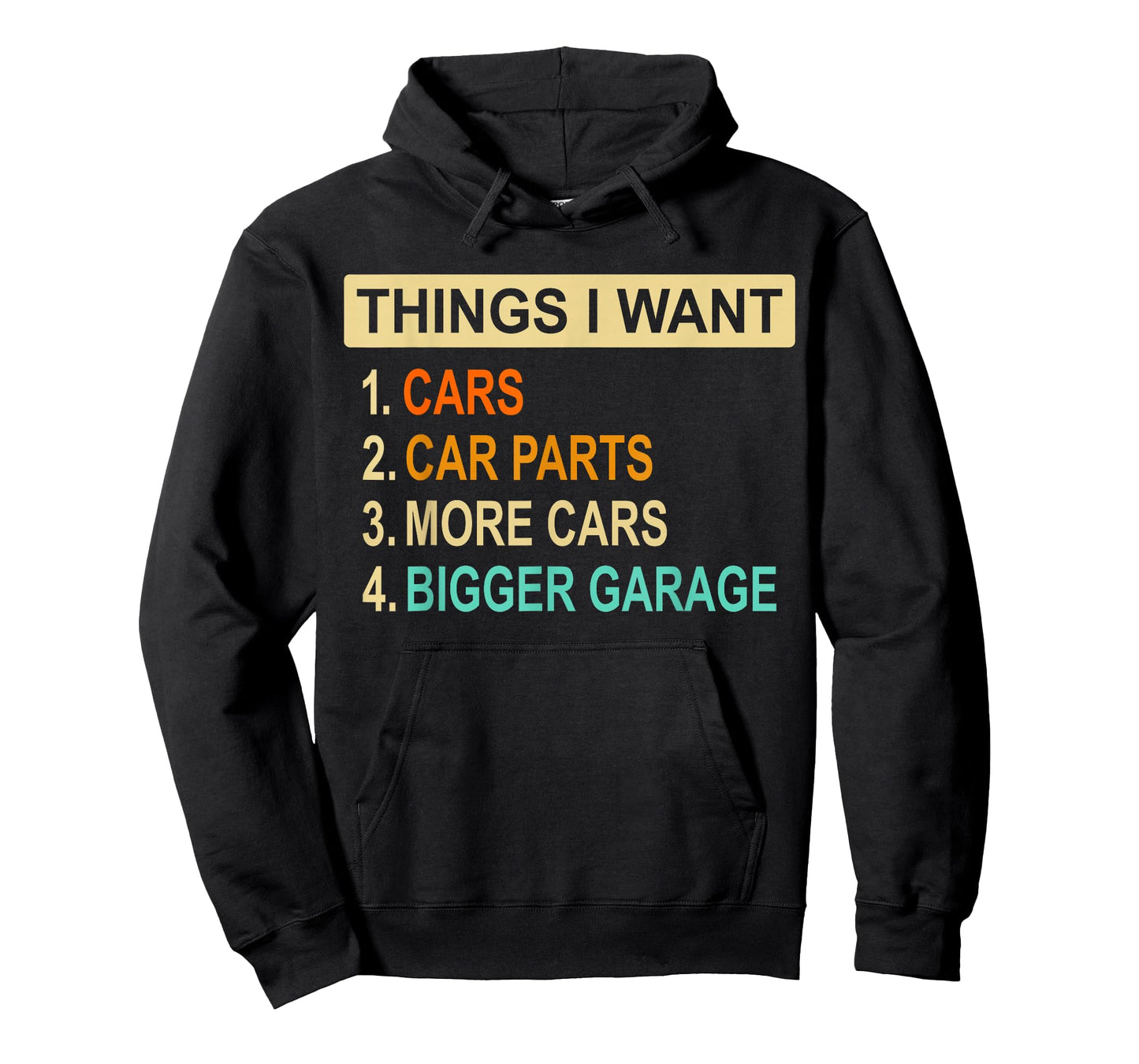 Things I Want Car Parts Enthusiast Auto Mechanic Engine Mens T-Shirt