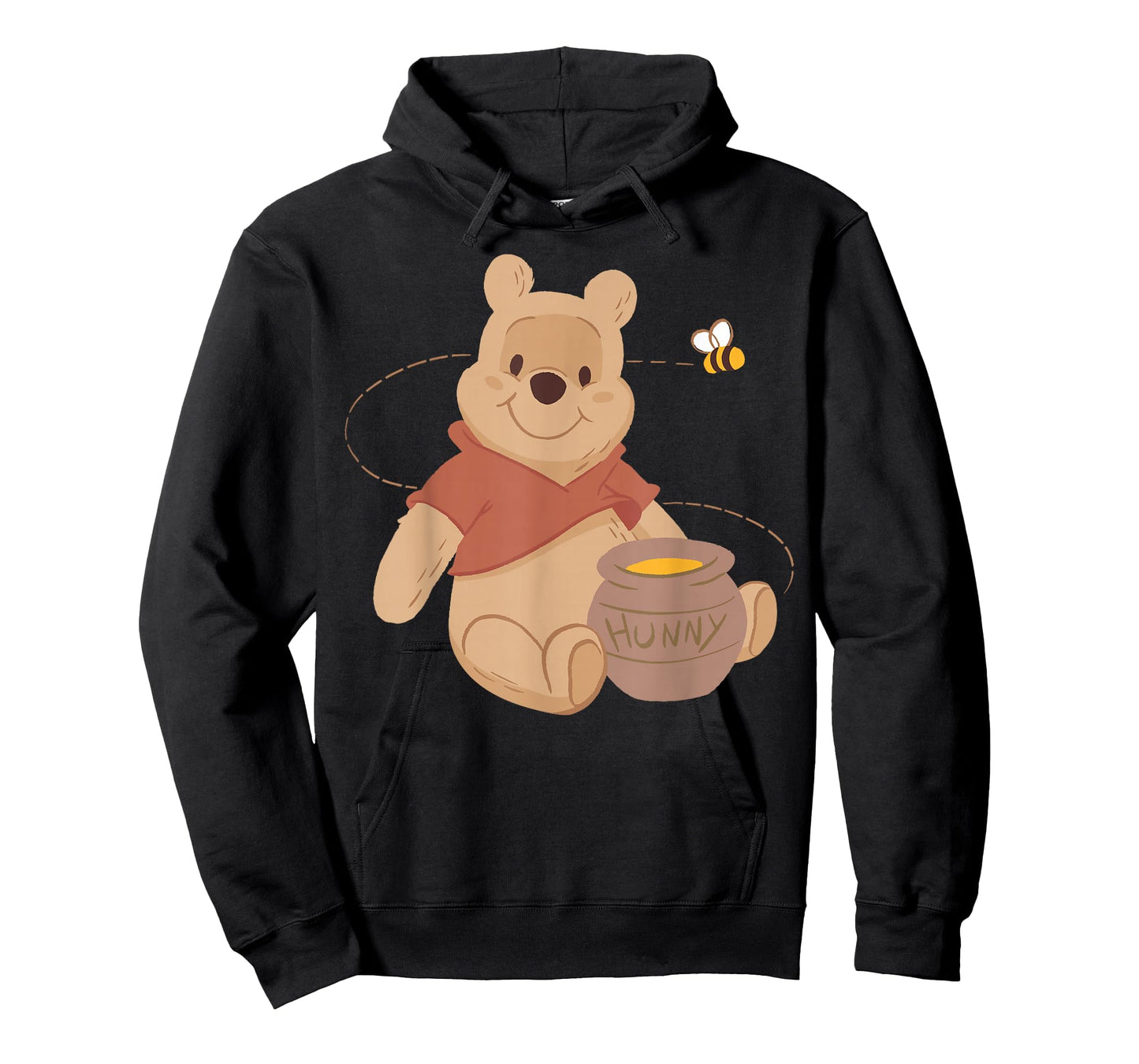 Disney Winnie The Pooh Cute Winnie Pooh Pot of Hunny and Bee T-Shirt