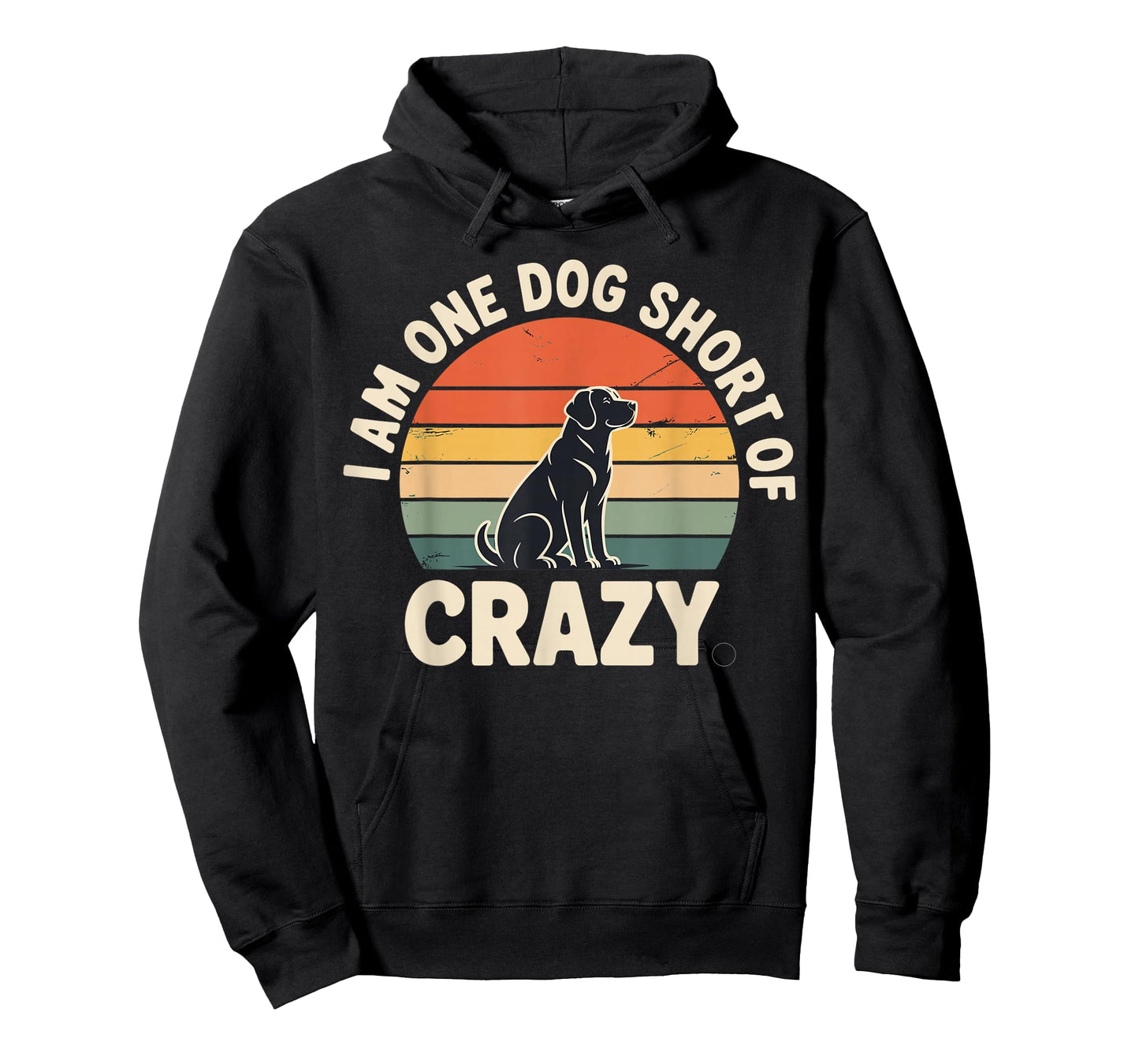 Dog Short of Crazy Funny Dog Lover Vintage T-Shirt