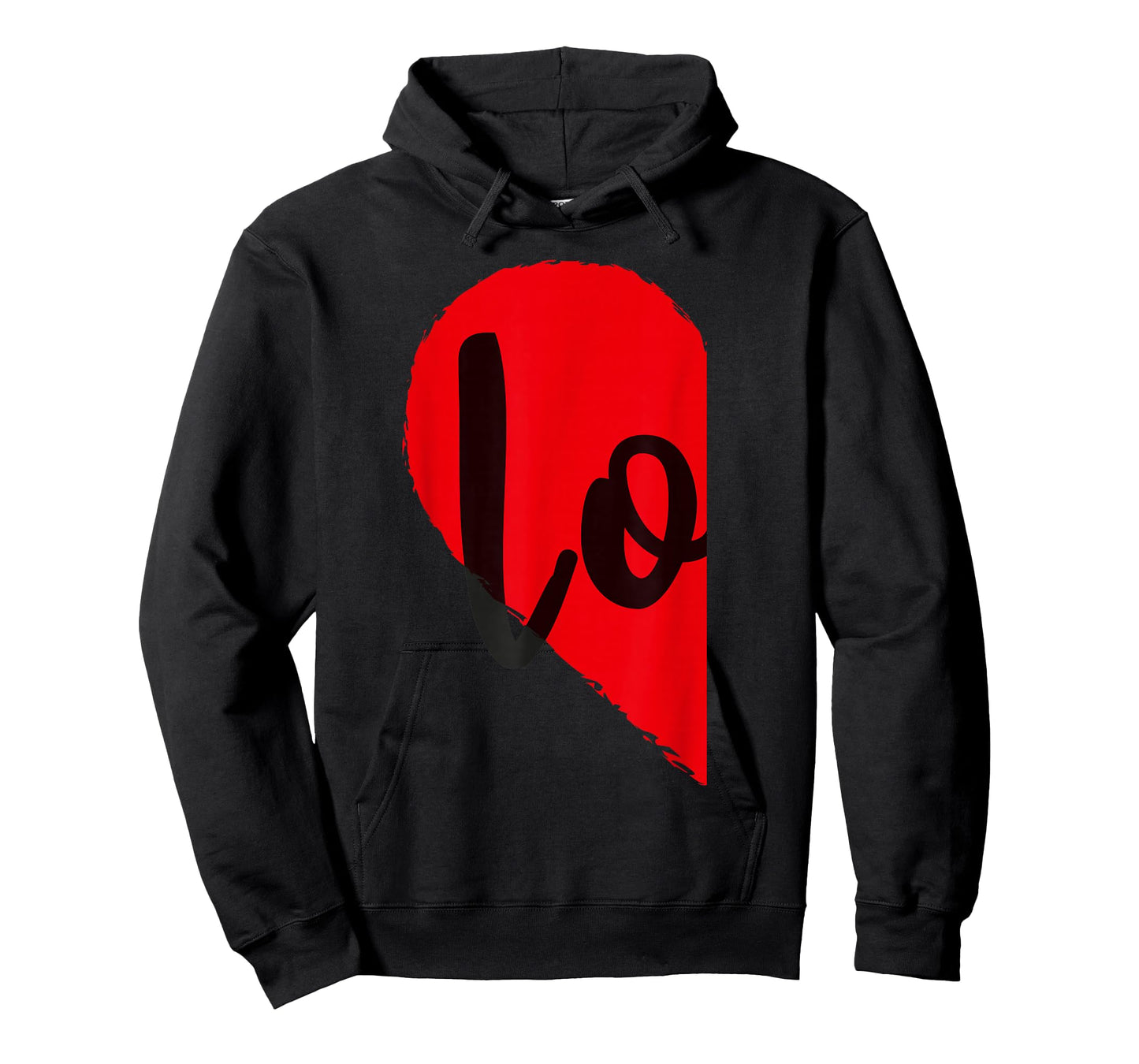 Couple Half Heart Love Funny Valentines Day Women Men Adult T-Shirt