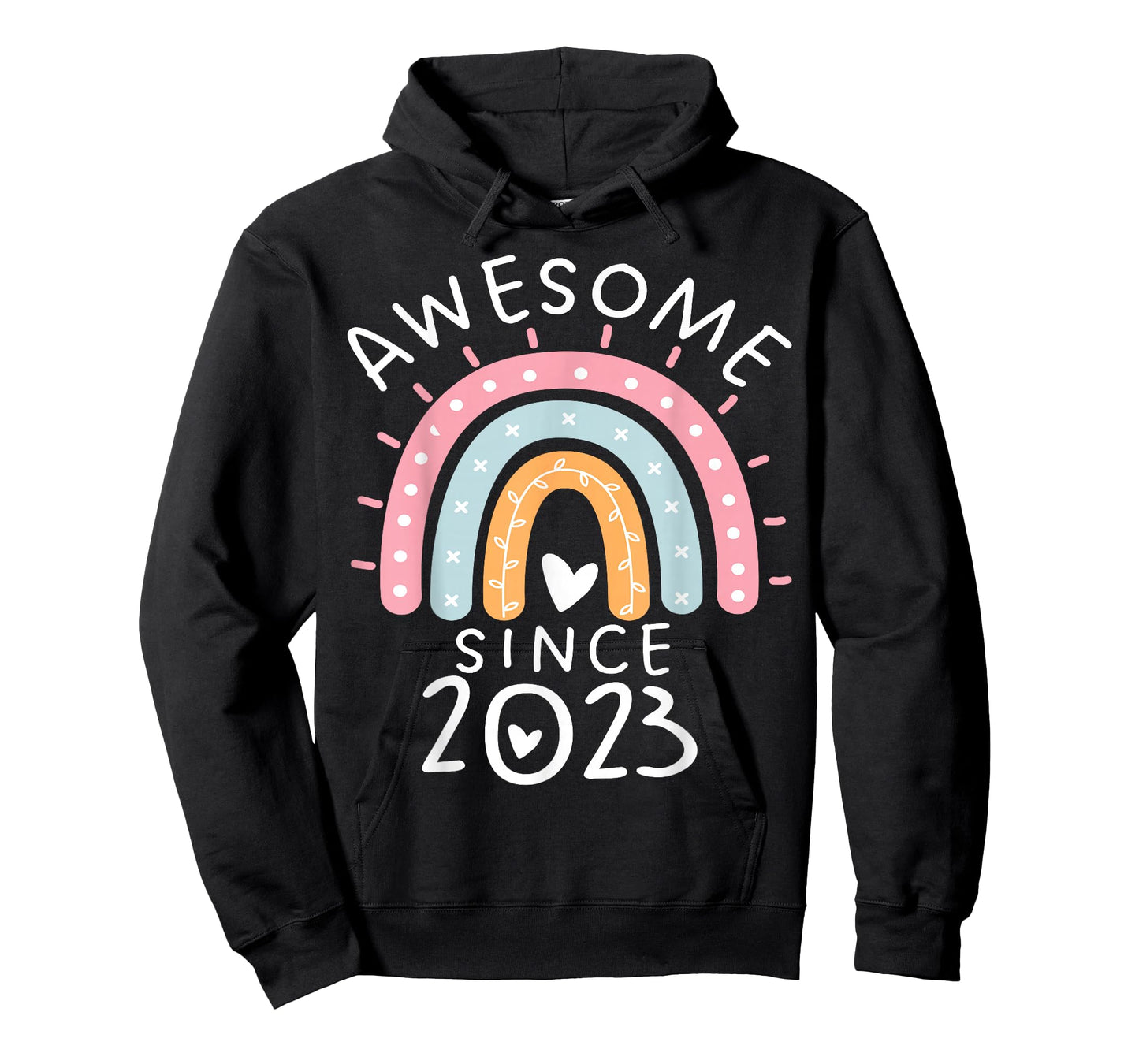 Awesome Since 2023 3rd Birthday Rainbow Girls Born in 2023 T-Shirt