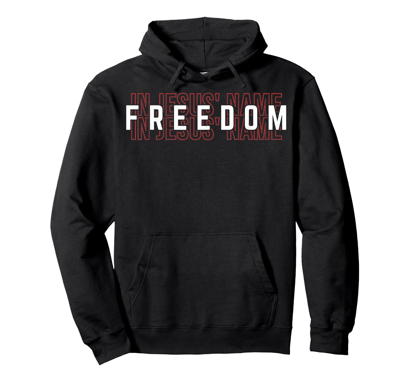 Freedom in Jesus’ Name – Christian Faith Design T-Shirt