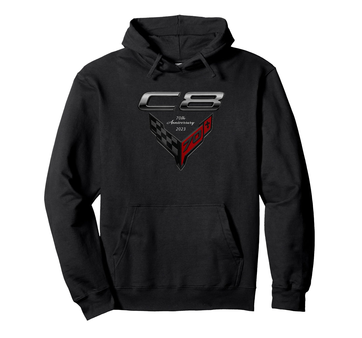 Classic C8 CAR Emblem 2023 70th Anniversary Sports CAR Badge T-Shirt