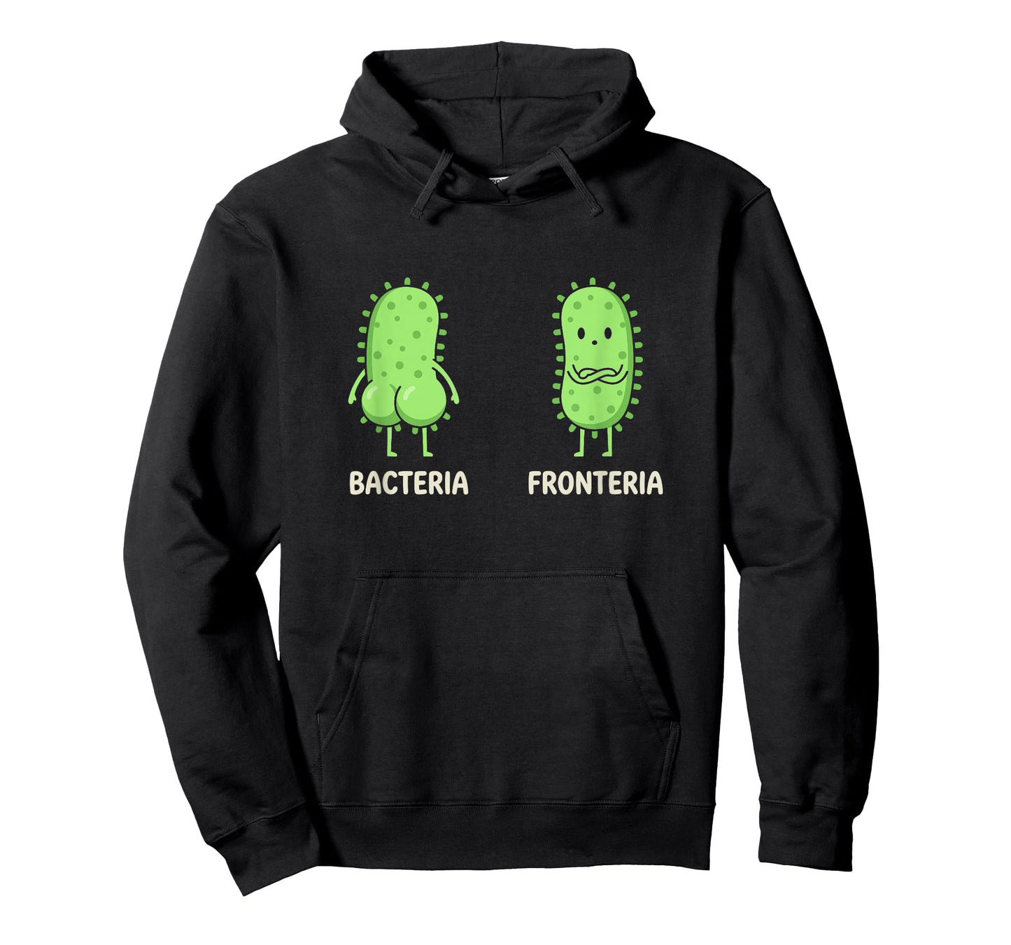 Microbiology Pun Bacteria vs Fronteria Cute Science Humor T-Shirt