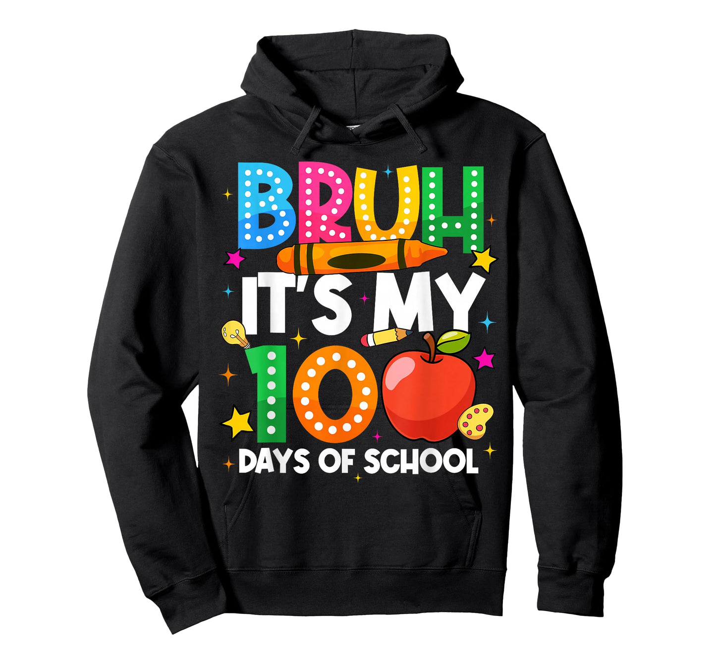 100 Days of School Bruh Its My 100 Days Funny Boys Kids T-Shirt