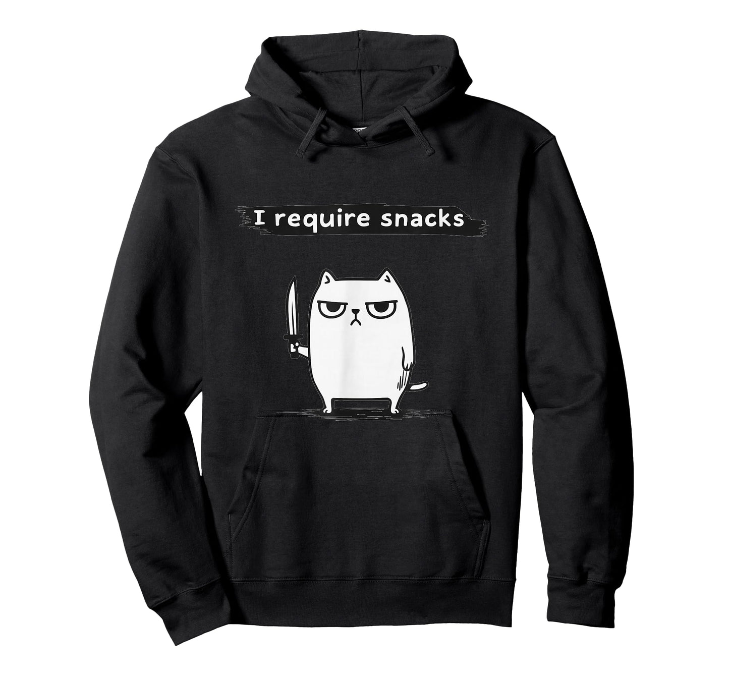 I Require Snacks Angry Cat Funny Meme T-Shirt