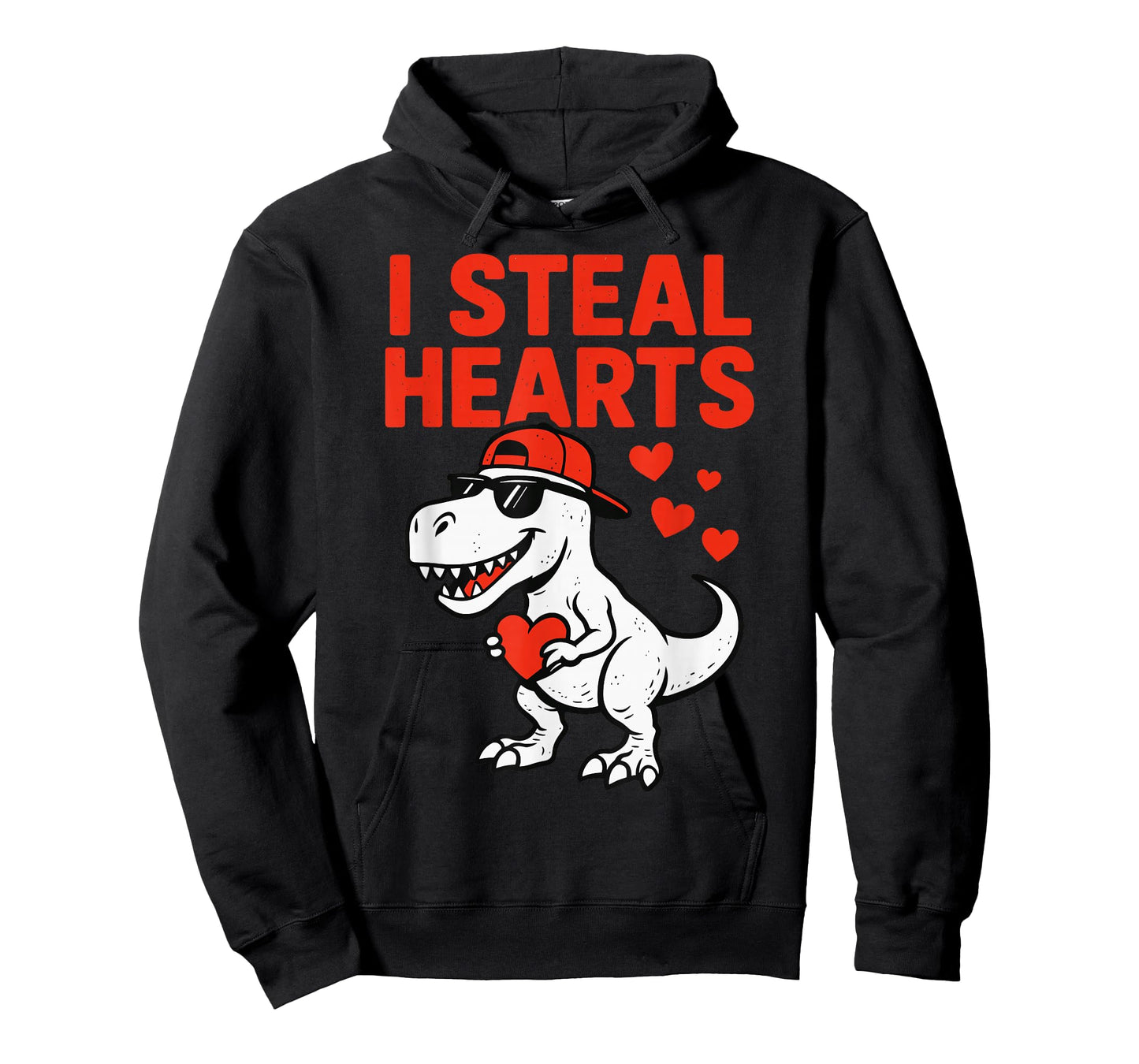 I Steal Hearts Trex Dino Baby Boy Valentines Toddler Kids T-Shirt