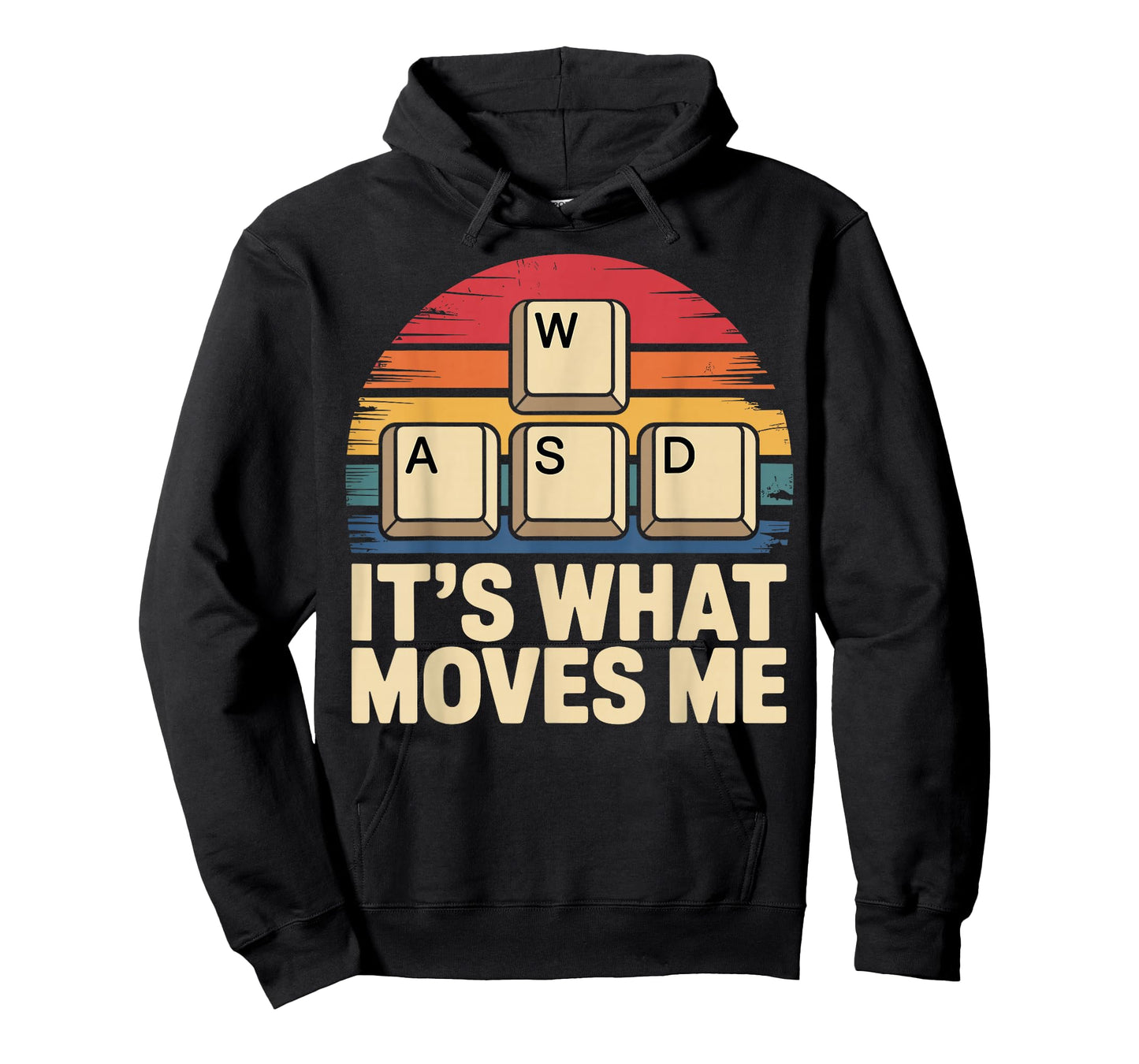 Retro WASD Gaming Keys Funny PC Gamer Design T-Shirt
