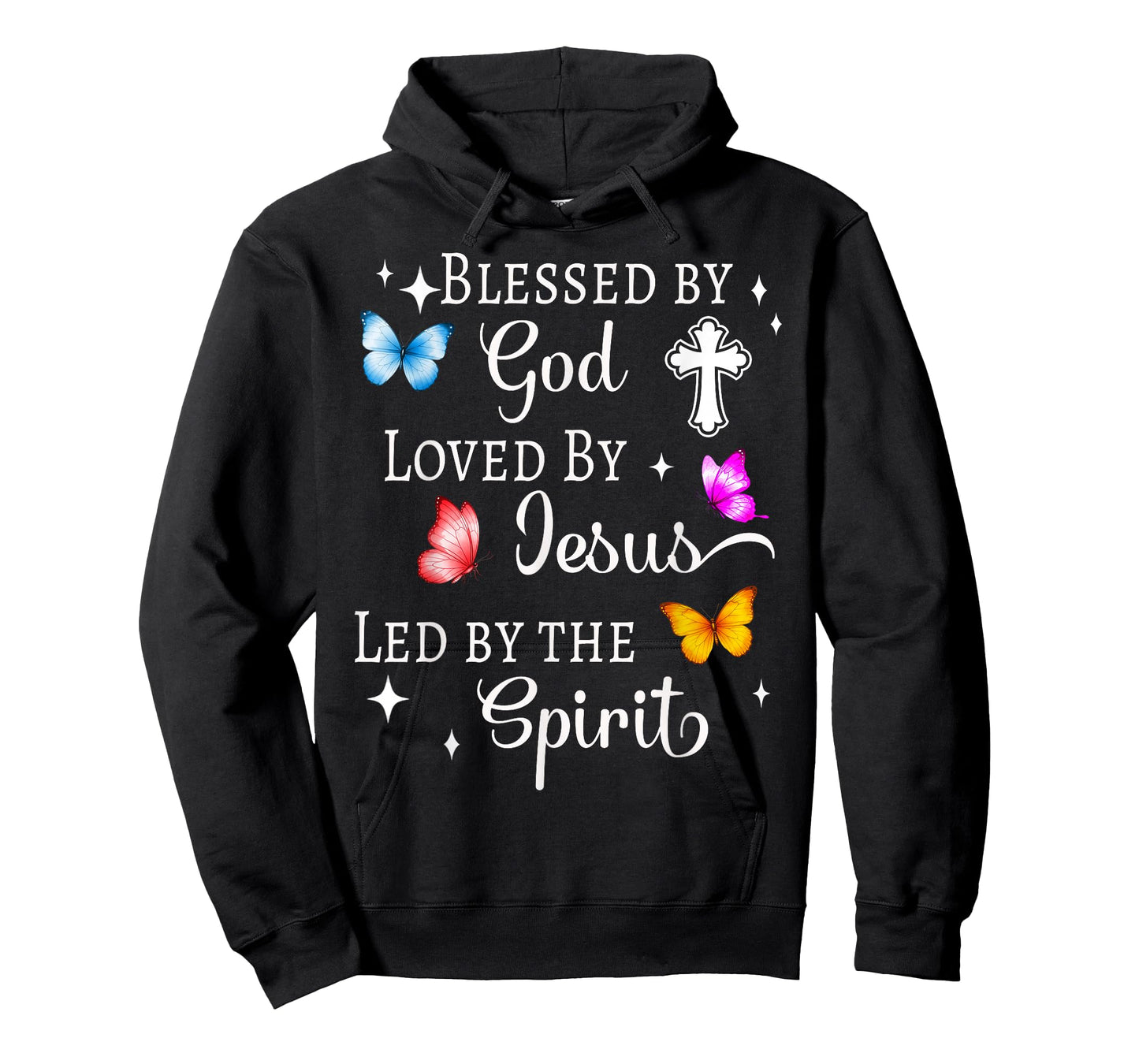 Blessed by God Loved by Jesus Led by The Spirit Christian T-Shirt